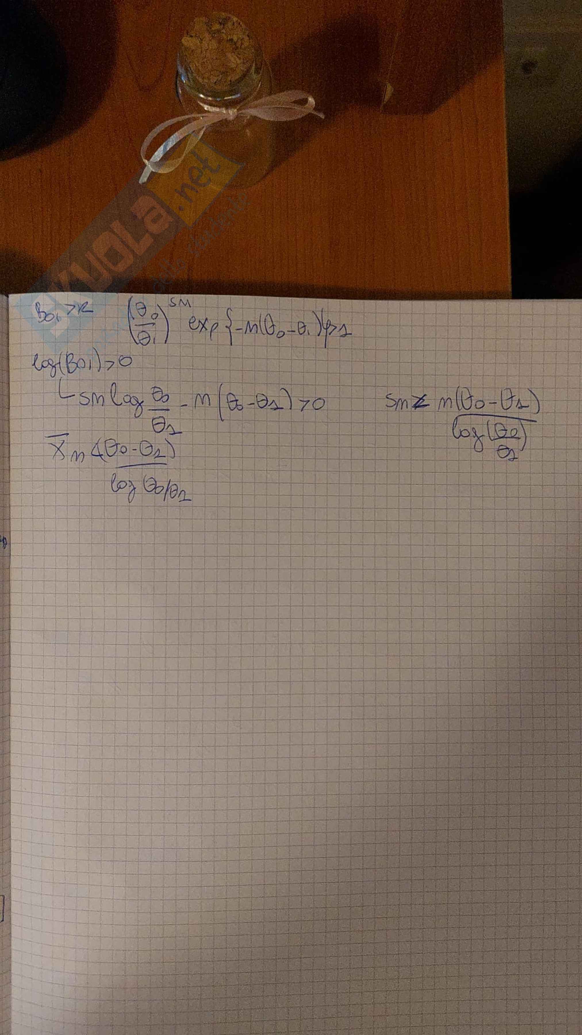 Esercitazioni Teoria statistica delle decisioni Pag. 16