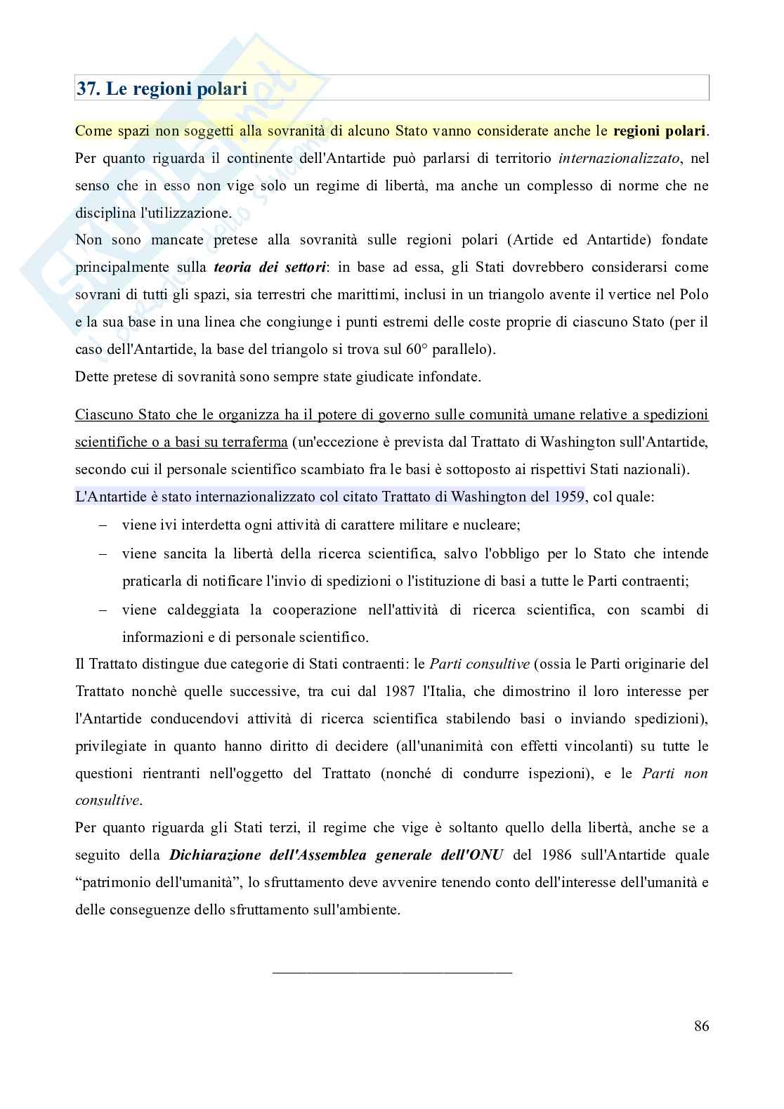 Riassunto esame Diritto internazionale, Prof. Fodella Alessandro, libro consigliato Diritto internazionale (12^ edizione, aggiornata al 2023), Conforti, Iovane Pag. 86