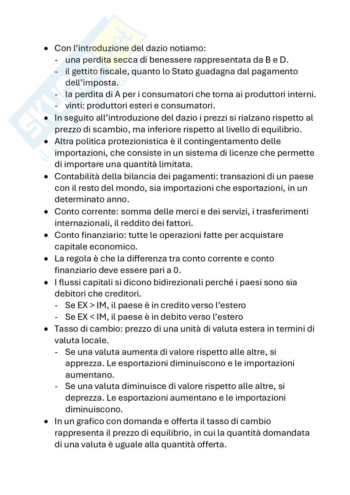 Riassunto esame Economia politica, Prof. Pulejo Massimo, libro consigliato Fondamenti di economia politica, Wells  Pag. 46