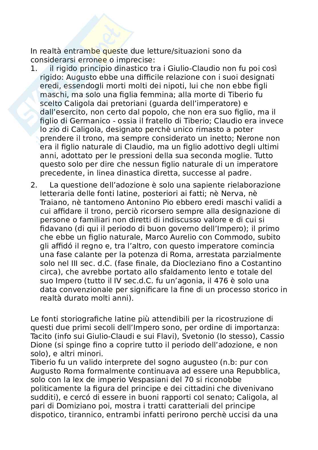 Riassunto esame Storia romana, Prof. Tantillo Ignazio, libro consigliato Storia romana, Gerace, Marcone Pag. 2