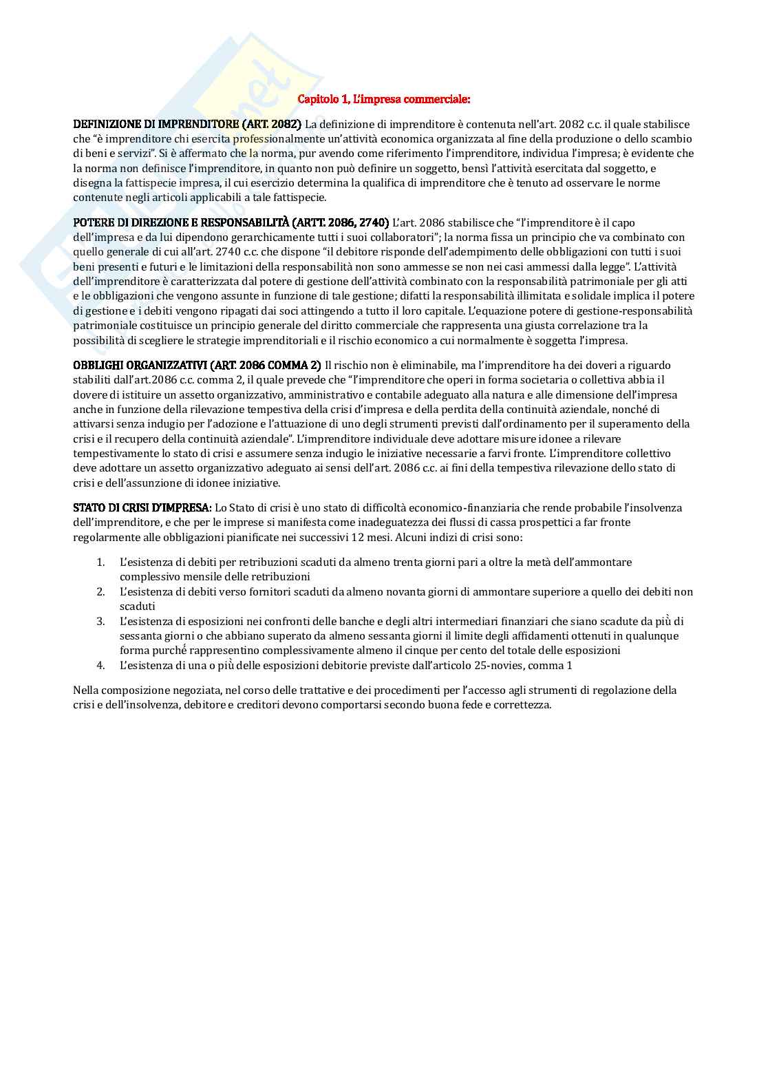 Diritto commerciale  Pag. 2