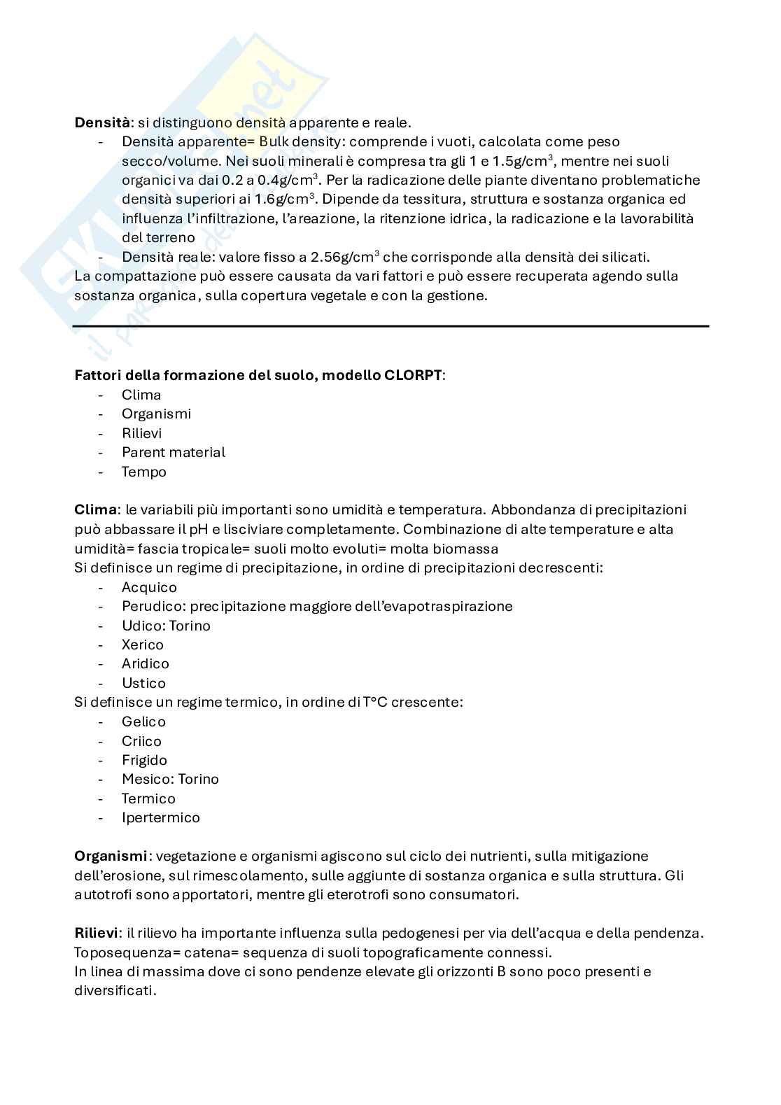 Pedologia e fisica del suolo Pag. 2