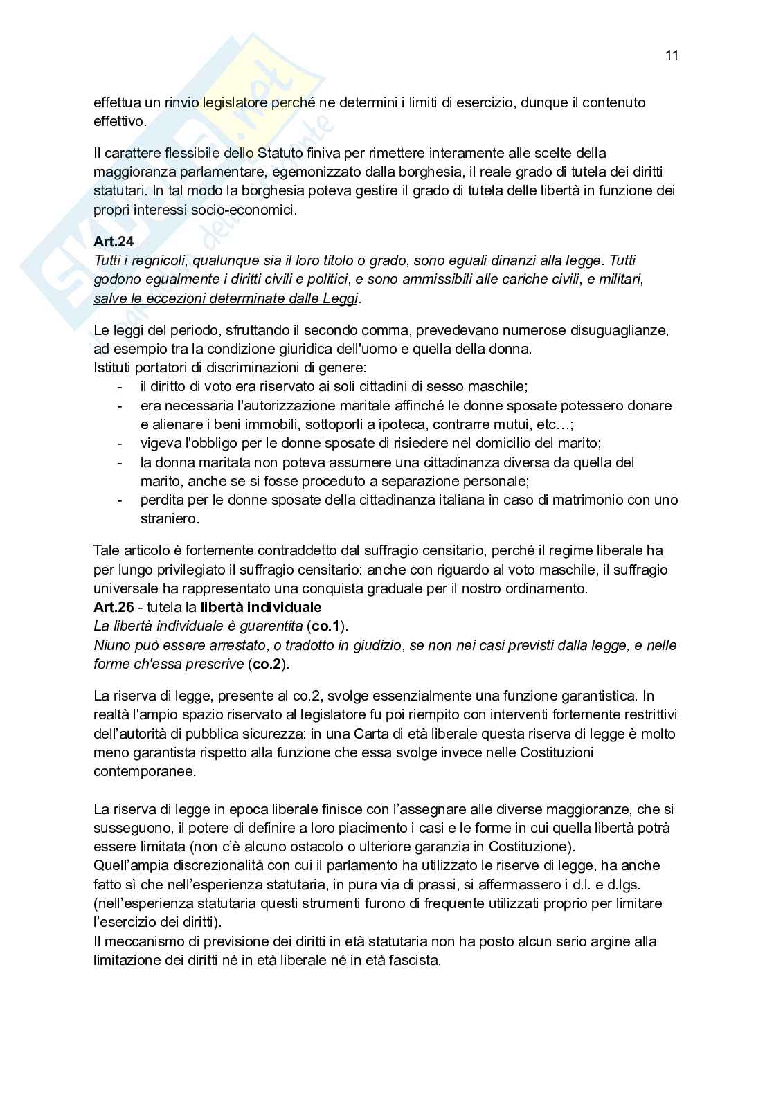 Riassunto esame Diritto costituzionale, Prof. Bascherini Gianluca, libro consigliato Lineamenti di diritto costituzionale , Zagrebelsky Pag. 11