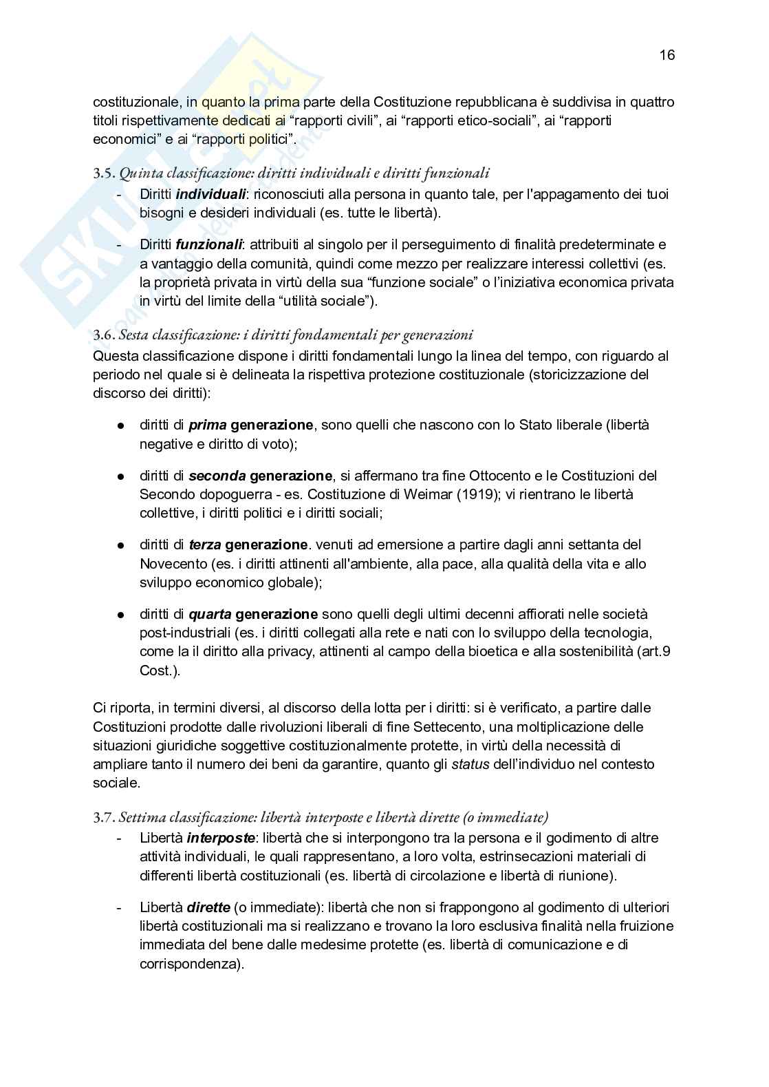 Riassunto esame Diritto costituzionale, Prof. Bascherini Gianluca, libro consigliato Lineamenti di diritto costituzionale , Zagrebelsky Pag. 16