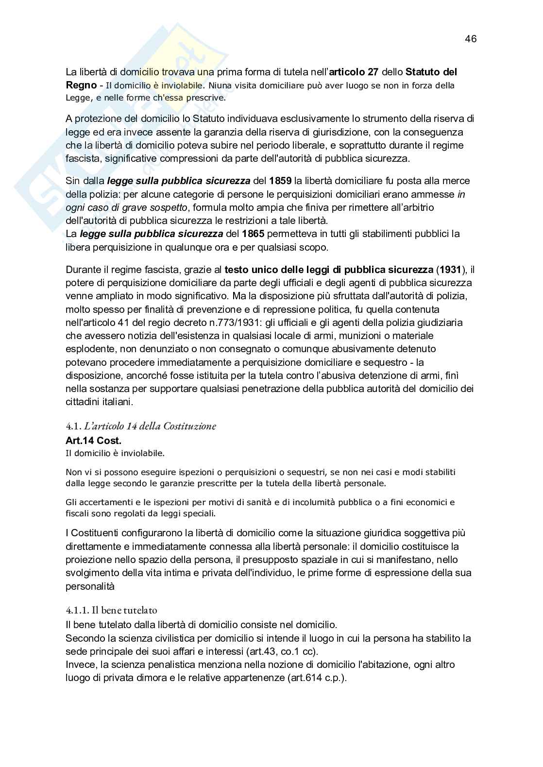 Riassunto esame Diritto costituzionale, Prof. Bascherini Gianluca, libro consigliato Lineamenti di diritto costituzionale , Zagrebelsky Pag. 46