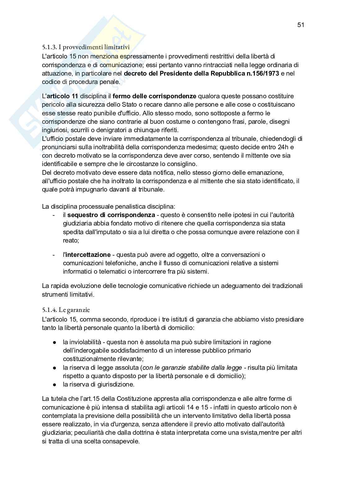 Riassunto esame Diritto costituzionale, Prof. Bascherini Gianluca, libro consigliato Lineamenti di diritto costituzionale , Zagrebelsky Pag. 51