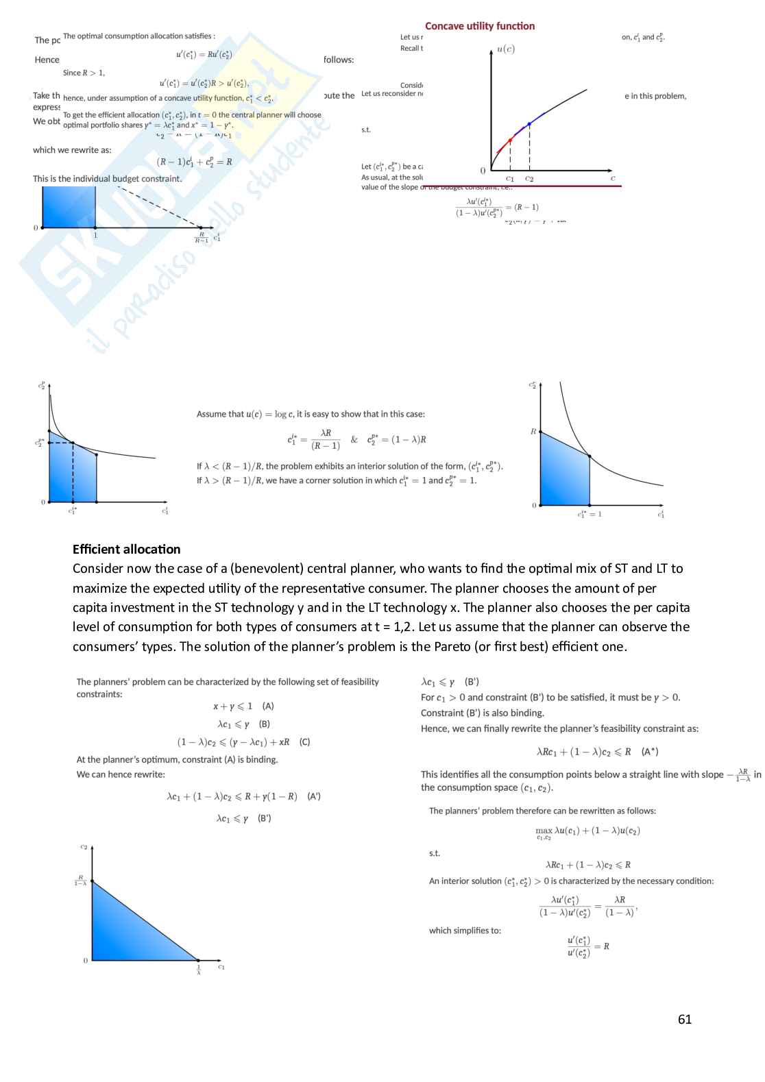 International banking and capital markets Pag. 61
