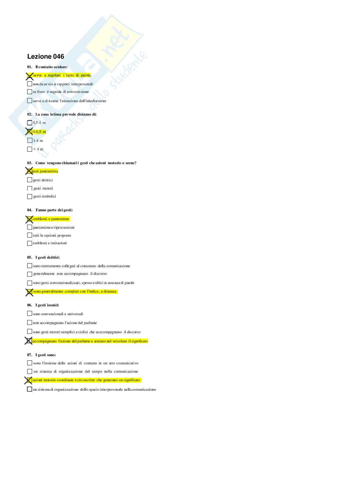 Risposte domande chiuse Psicologia generale e dell'attività fisica aggiornate 2026  Pag. 76