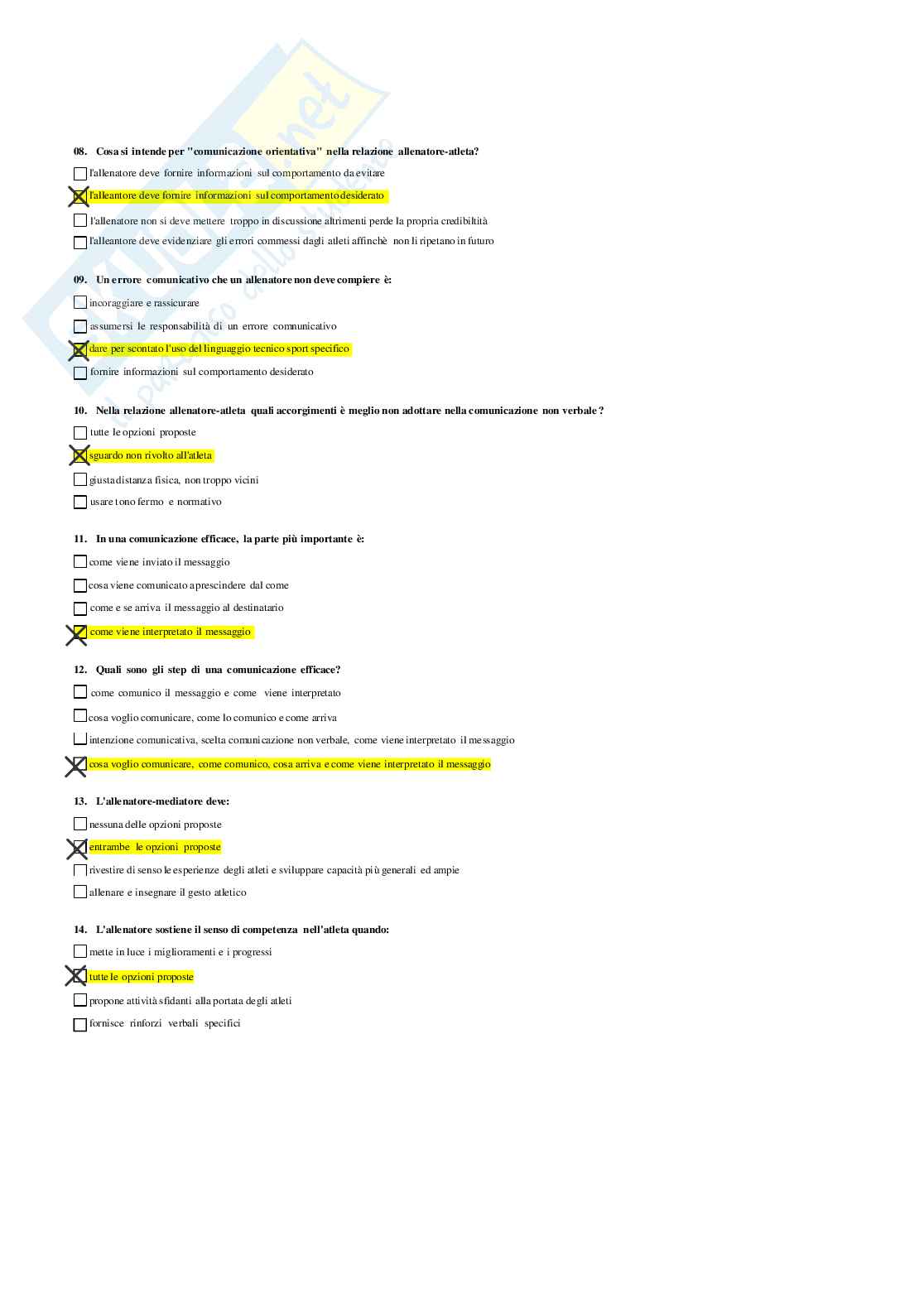 Risposte domande chiuse Psicologia generale e dell'attività fisica aggiornate 2026  Pag. 81