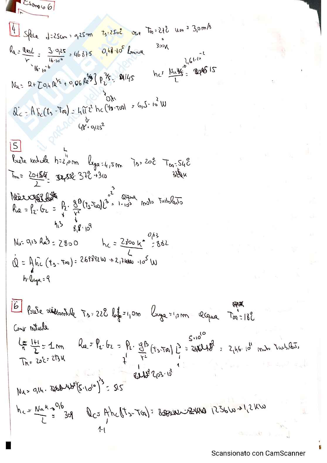 Esercizi fisica tecnica - conduzione e convezione Pag. 16