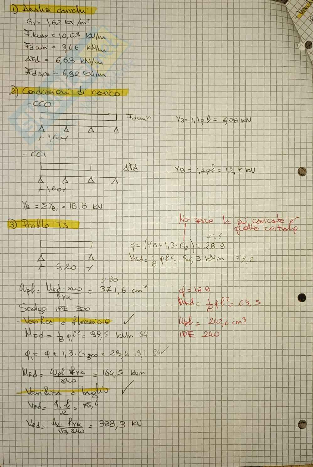 Esercitazione di Tecnica delle costruzioni Pag. 2
