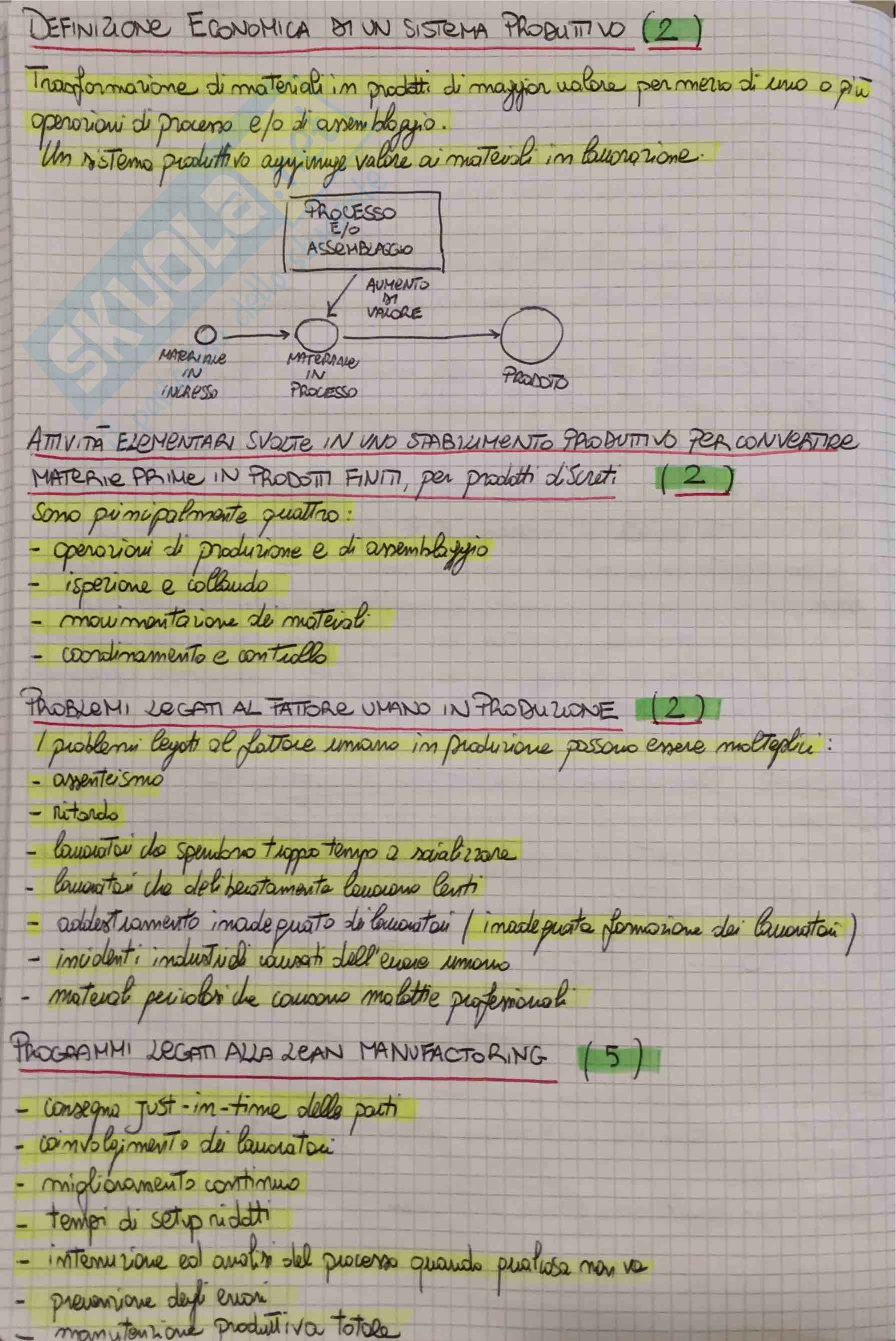 Fondamenti di Impianti e Logistica: Appunti Pag. 2