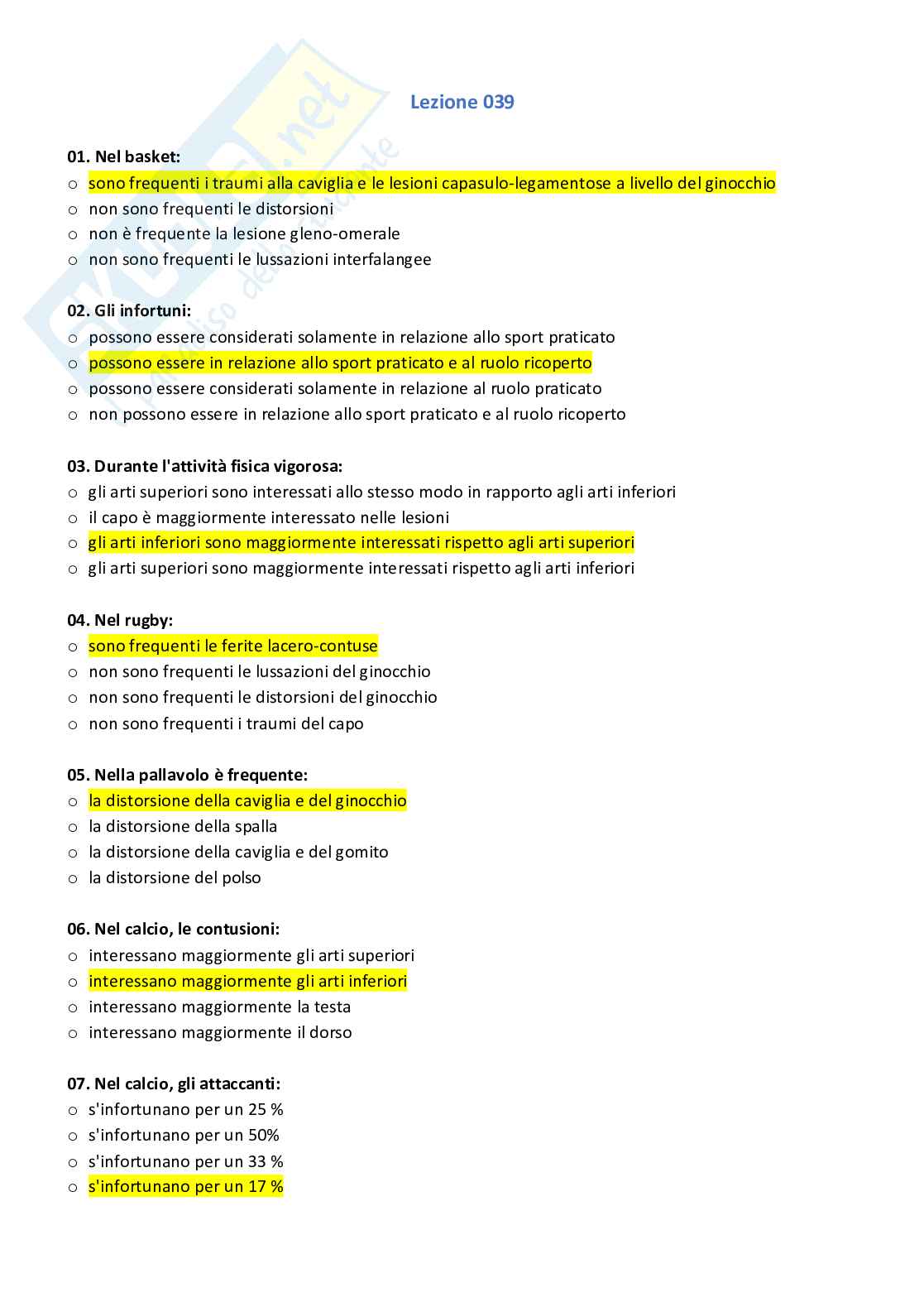 Didattica degli sport di squadra Pag. 46