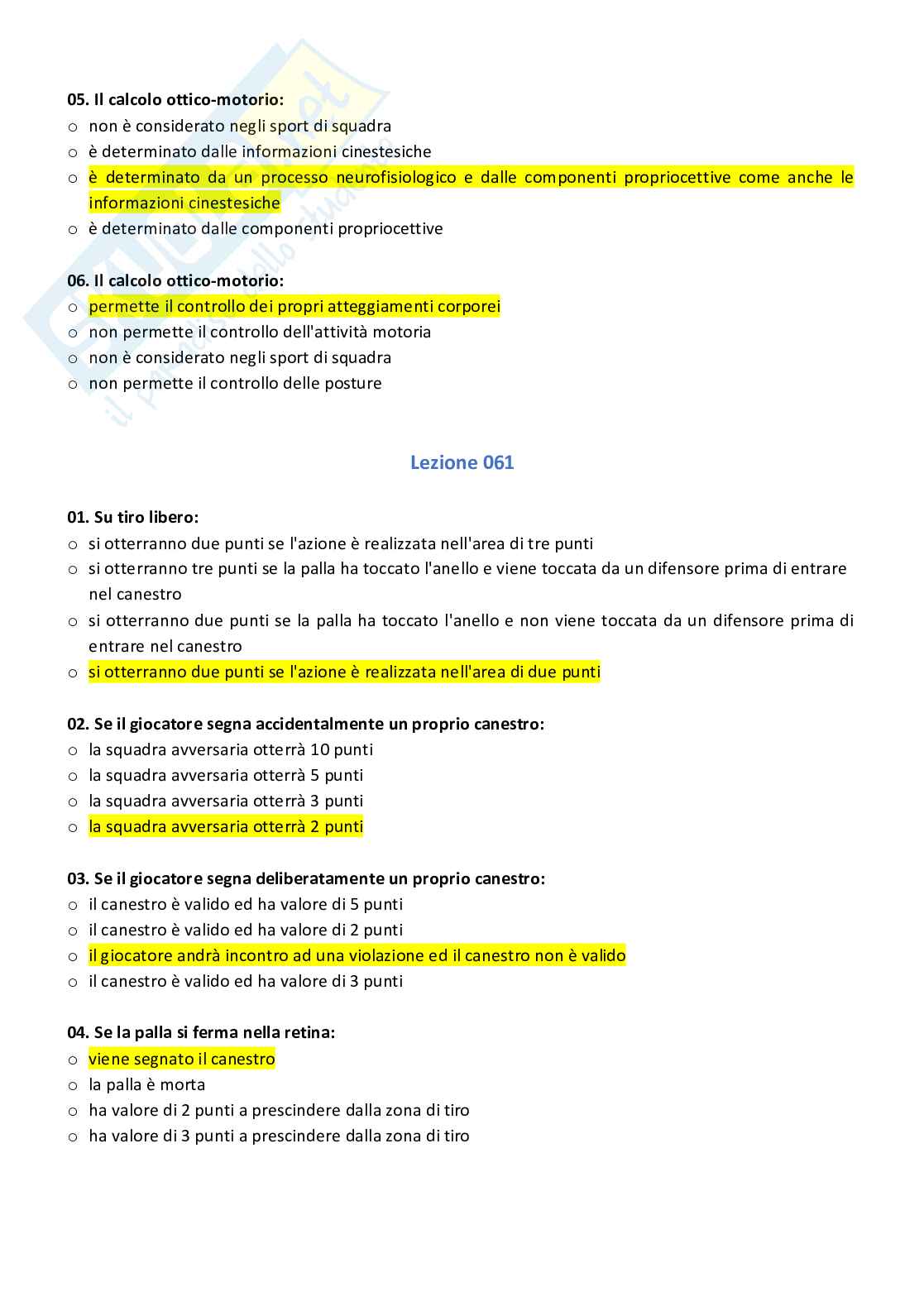 Didattica degli sport di squadra Pag. 66