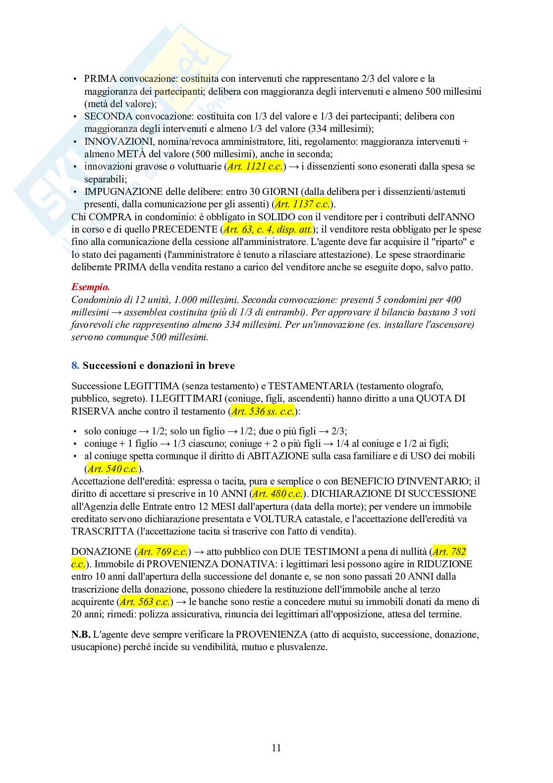 Esame Agente Immobiliare – teoria essenziale + 120 quiz spiegati Pag. 11
