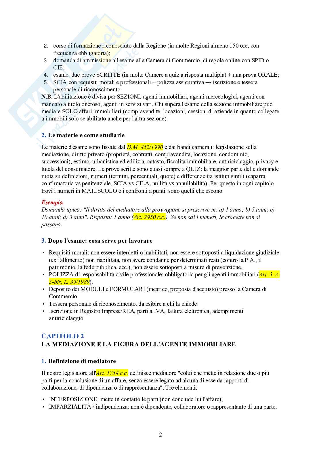 Esame Agente Immobiliare – teoria essenziale + 120 quiz spiegati Pag. 2