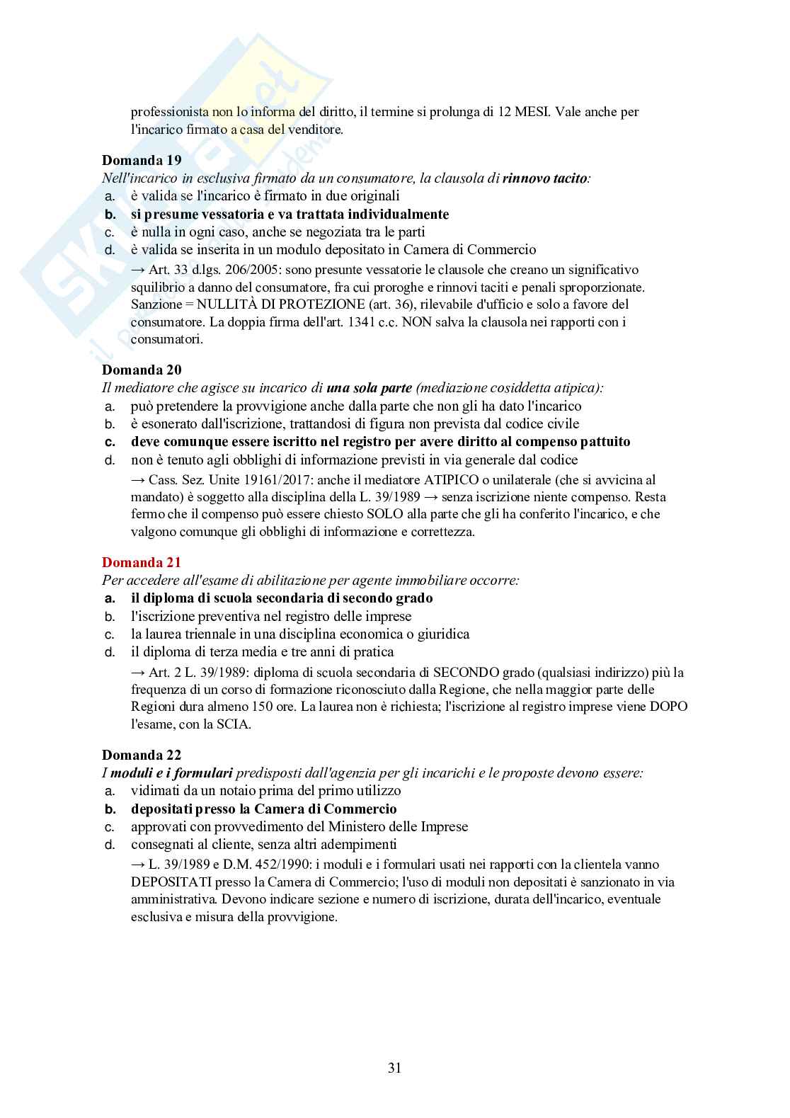Esame Agente Immobiliare – teoria essenziale + 120 quiz spiegati Pag. 31