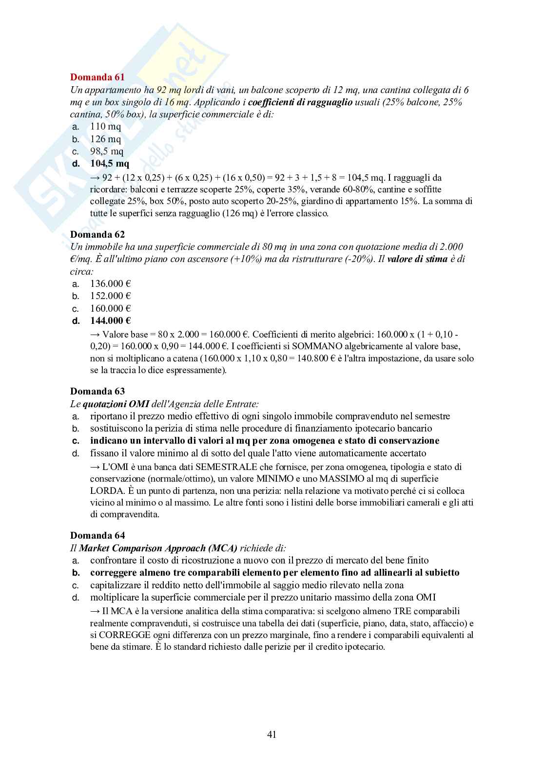 Esame Agente Immobiliare – teoria essenziale + 120 quiz spiegati Pag. 41