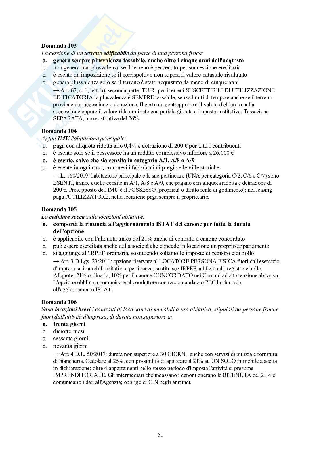 Esame Agente Immobiliare – teoria essenziale + 120 quiz spiegati Pag. 51