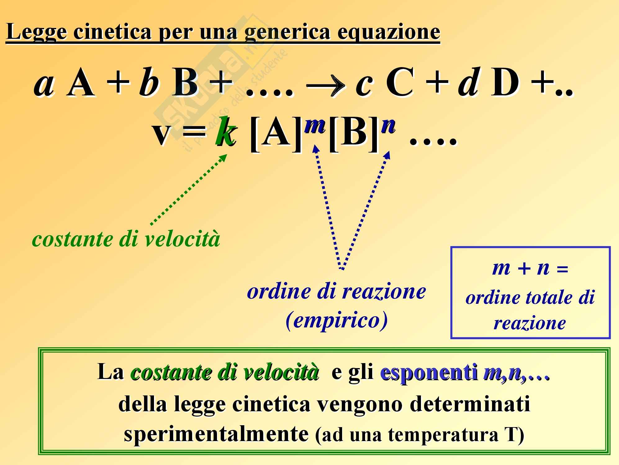 Equazione Cinetica Di Una Reazione