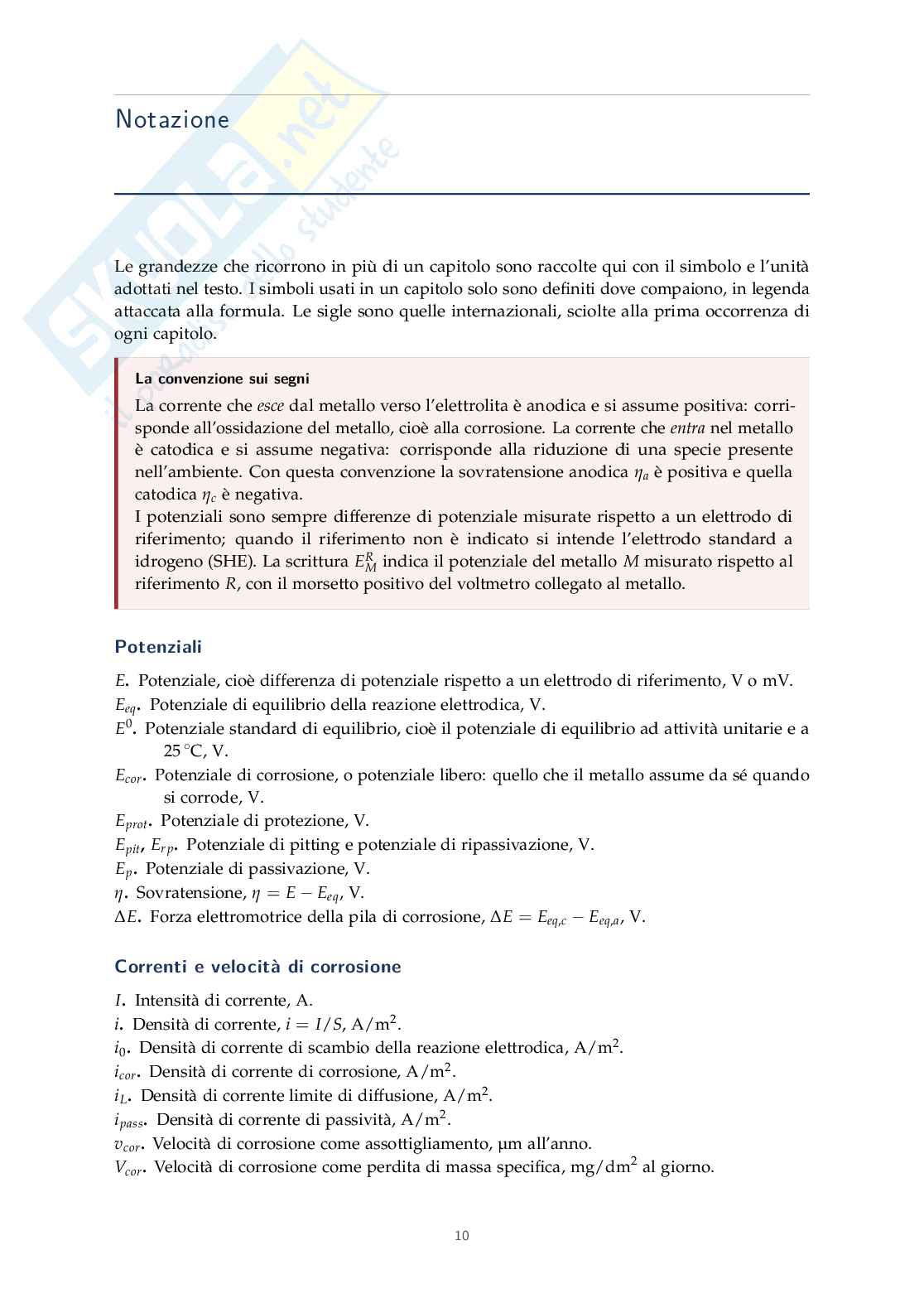 Appunti Corrosione e protezione dei materiali Pag. 11