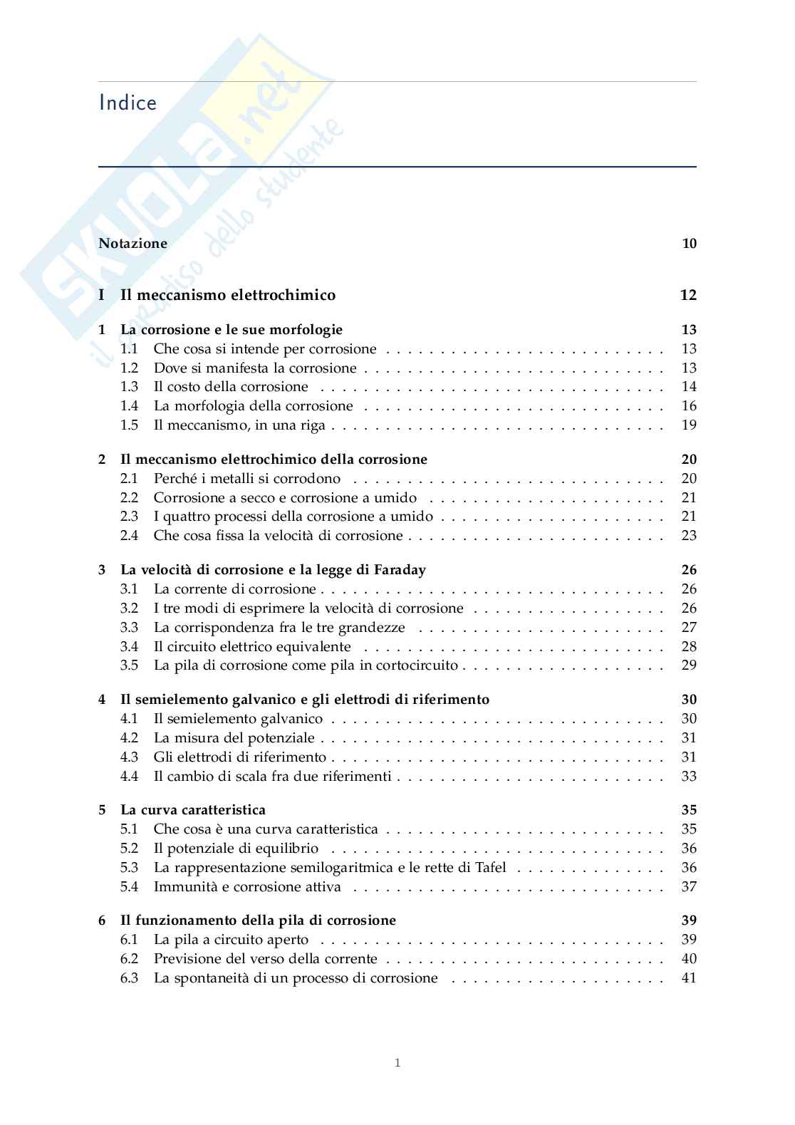Appunti Corrosione e protezione dei materiali Pag. 2