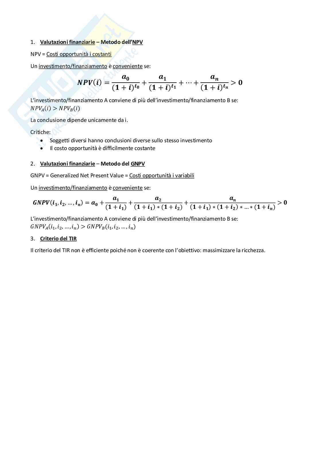 Formulario Matematica finanziaria Pag. 21