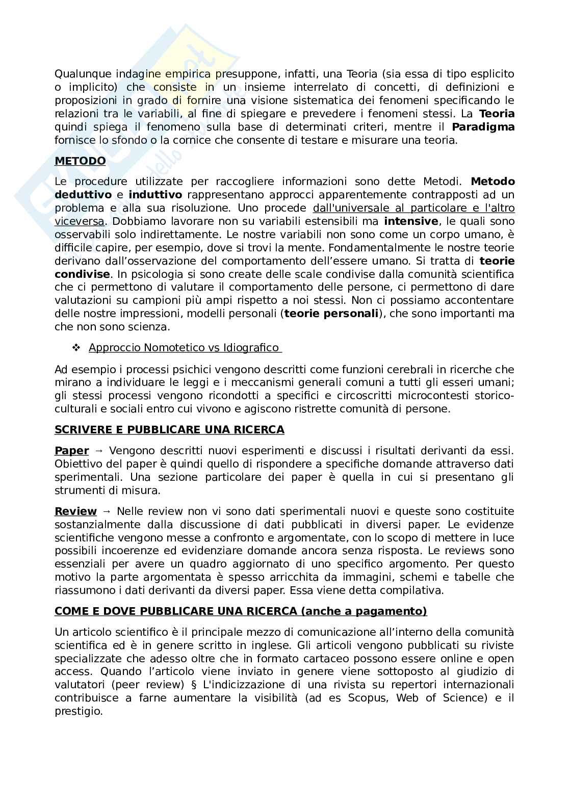 Metodi d'indagine in psicologia clinica - Appunti lezioni Pag. 2