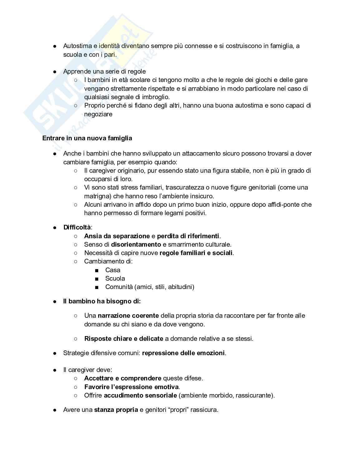 Appunti Processi di intervento e tutela dell'infanzia e dell'adolescenza Pag. 11