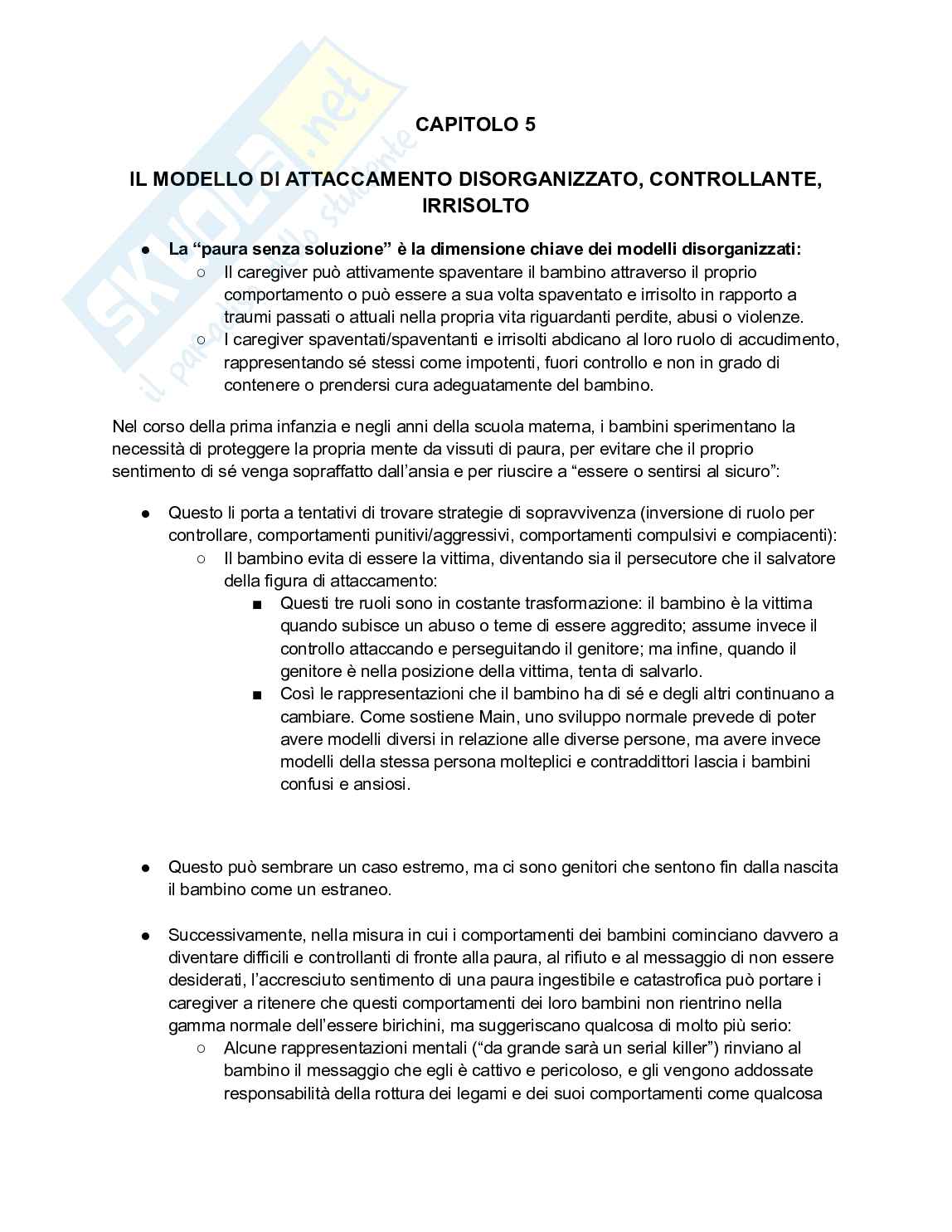 Appunti Processi di intervento e tutela dell'infanzia e dell'adolescenza Pag. 26