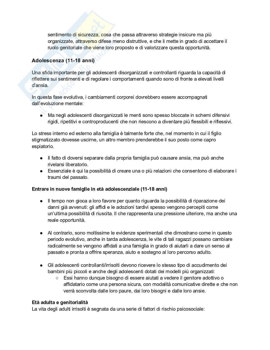 Appunti Processi di intervento e tutela dell'infanzia e dell'adolescenza Pag. 31