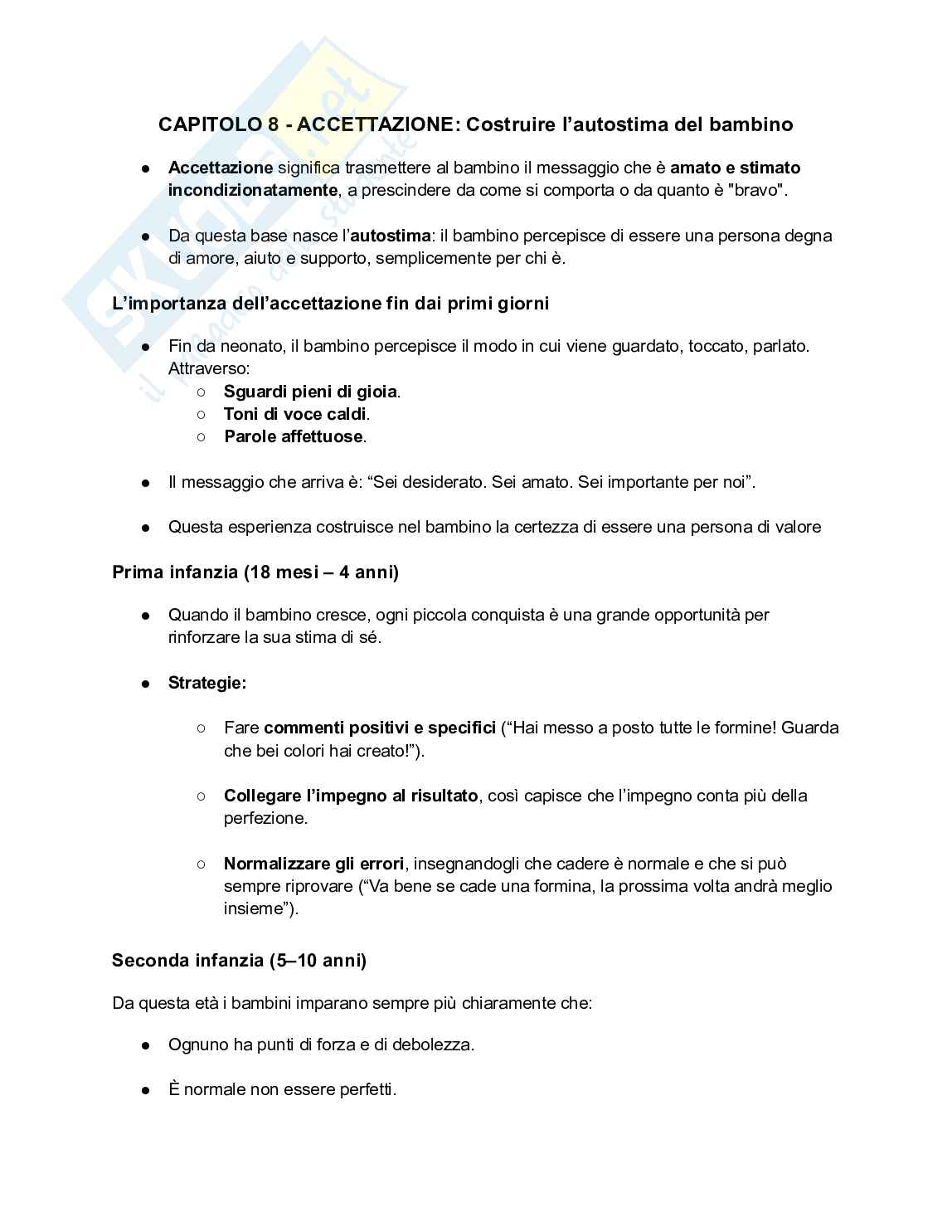 Appunti Processi di intervento e tutela dell'infanzia e dell'adolescenza Pag. 41