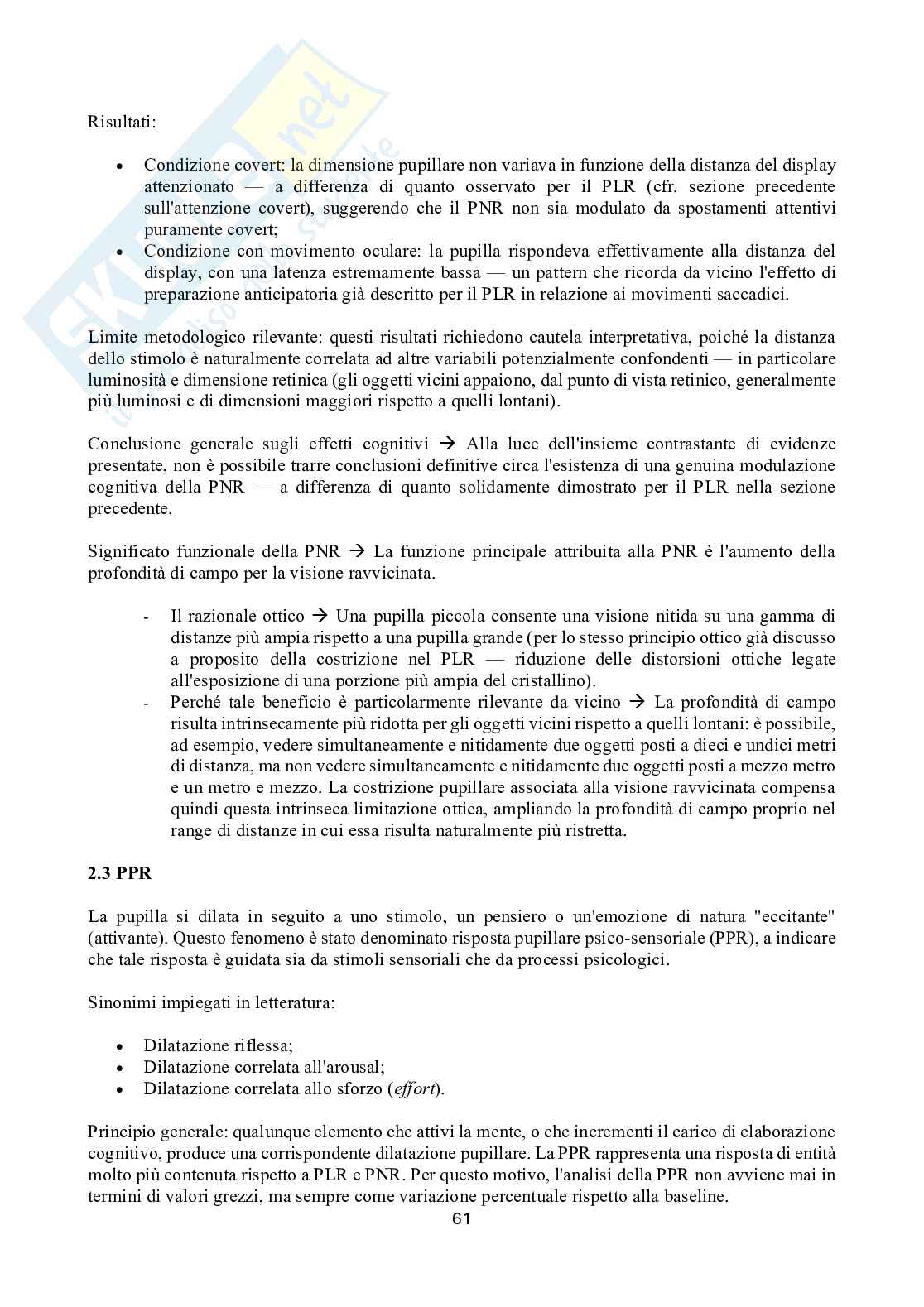 Appunti esame Psicofisiologia sperimentale Pag. 61
