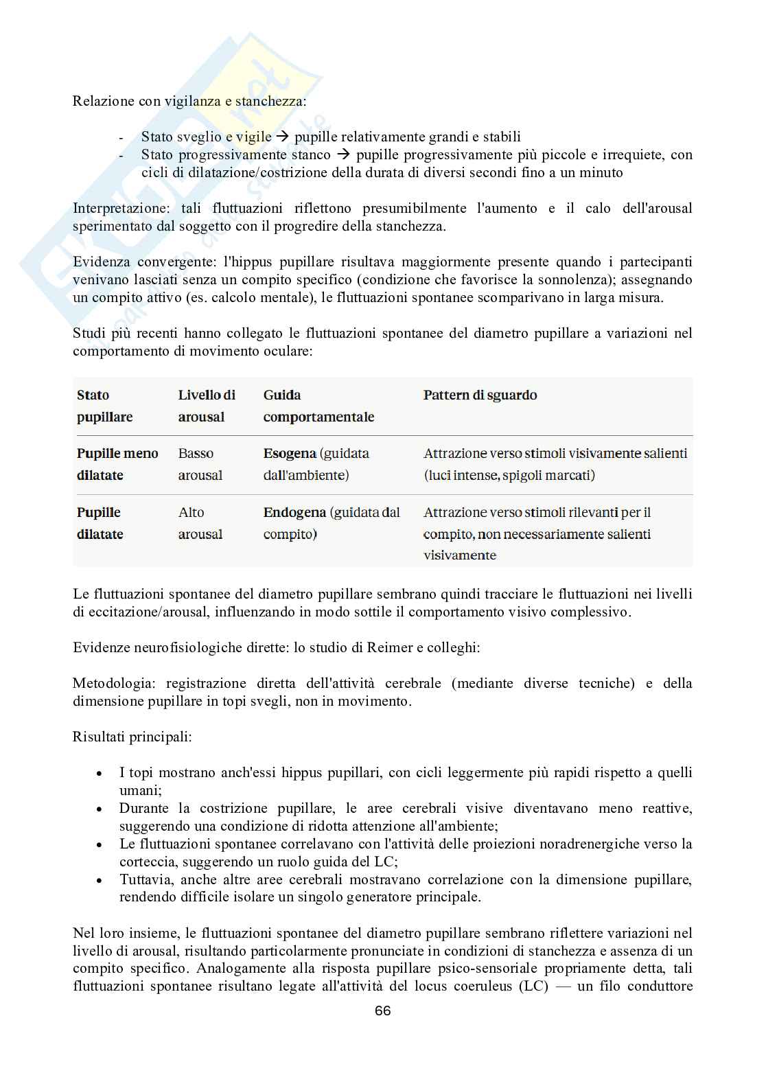 Appunti esame Psicofisiologia sperimentale Pag. 66