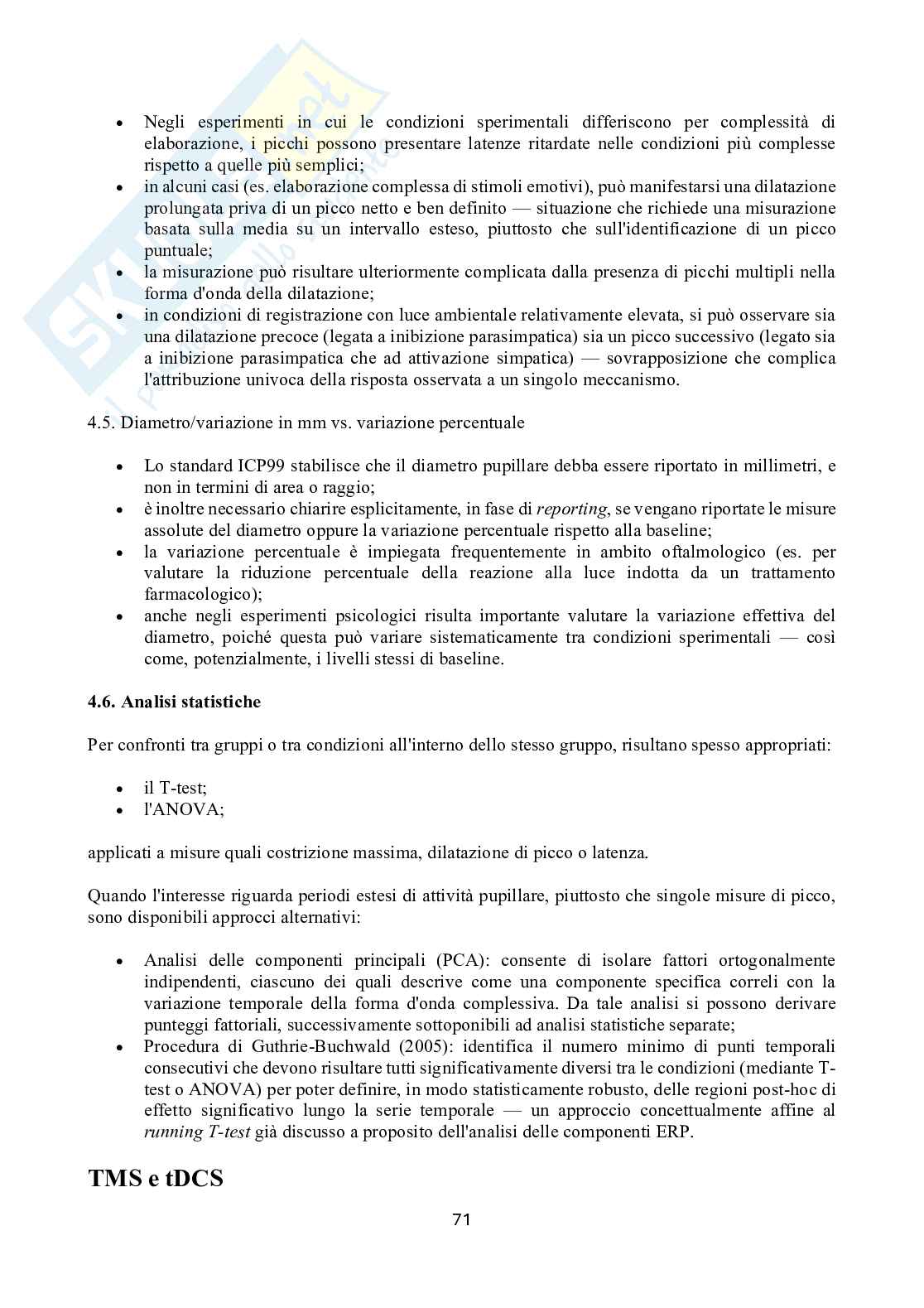 Appunti esame Psicofisiologia sperimentale Pag. 71