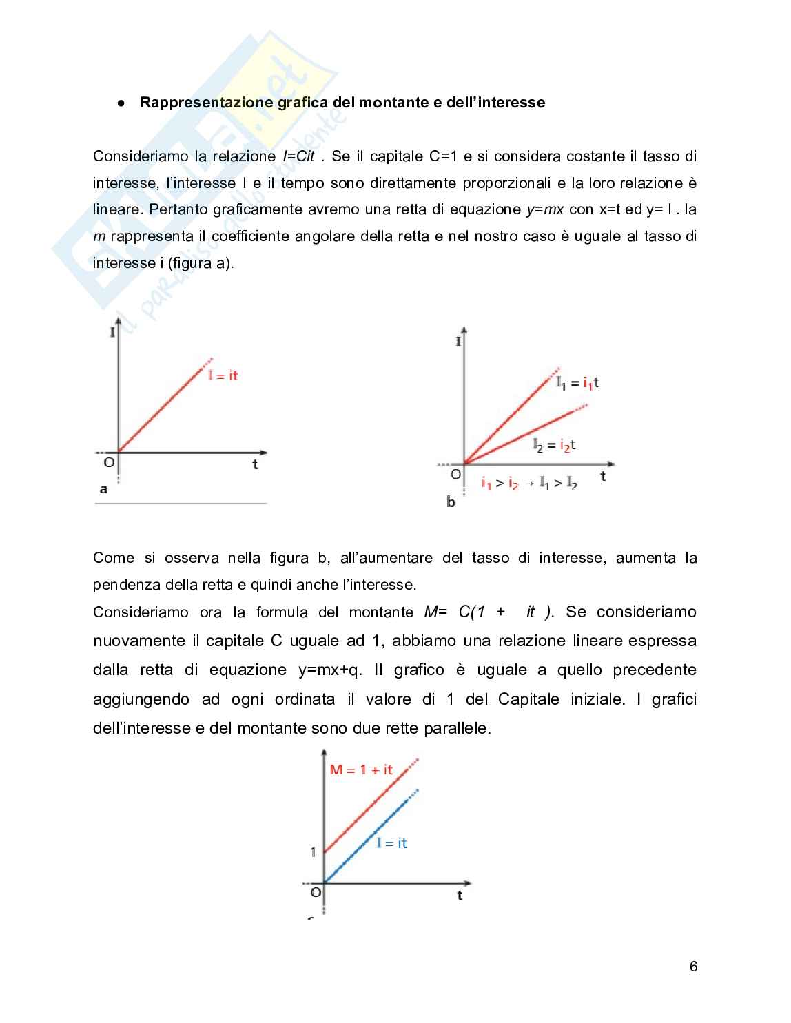 Capitalizzazione, montante e interesse Pag. 6