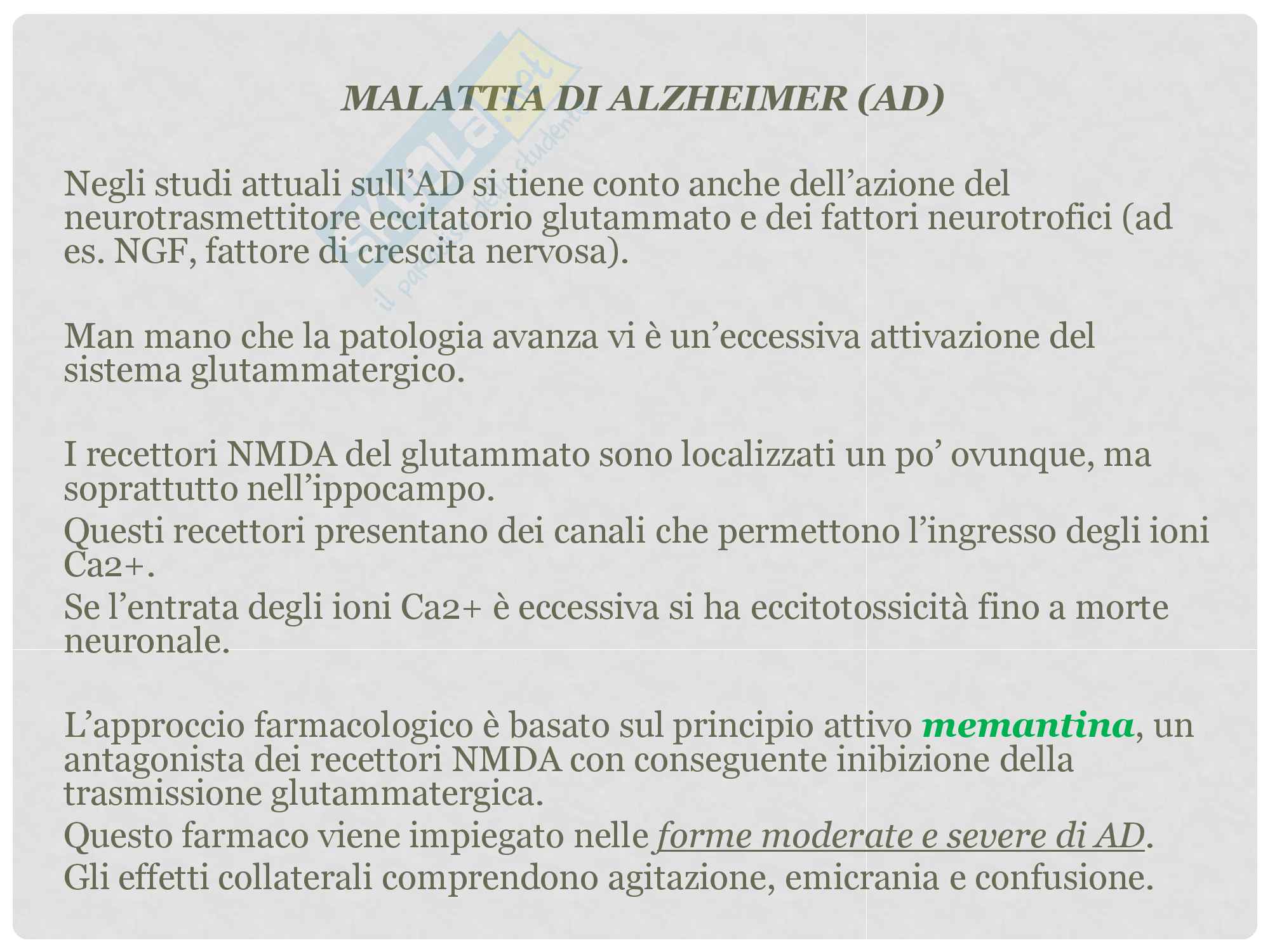 Riassunti Psicofarmacologia per esame psicofarmacologia, programma professoressa Ballerini Pag. 76