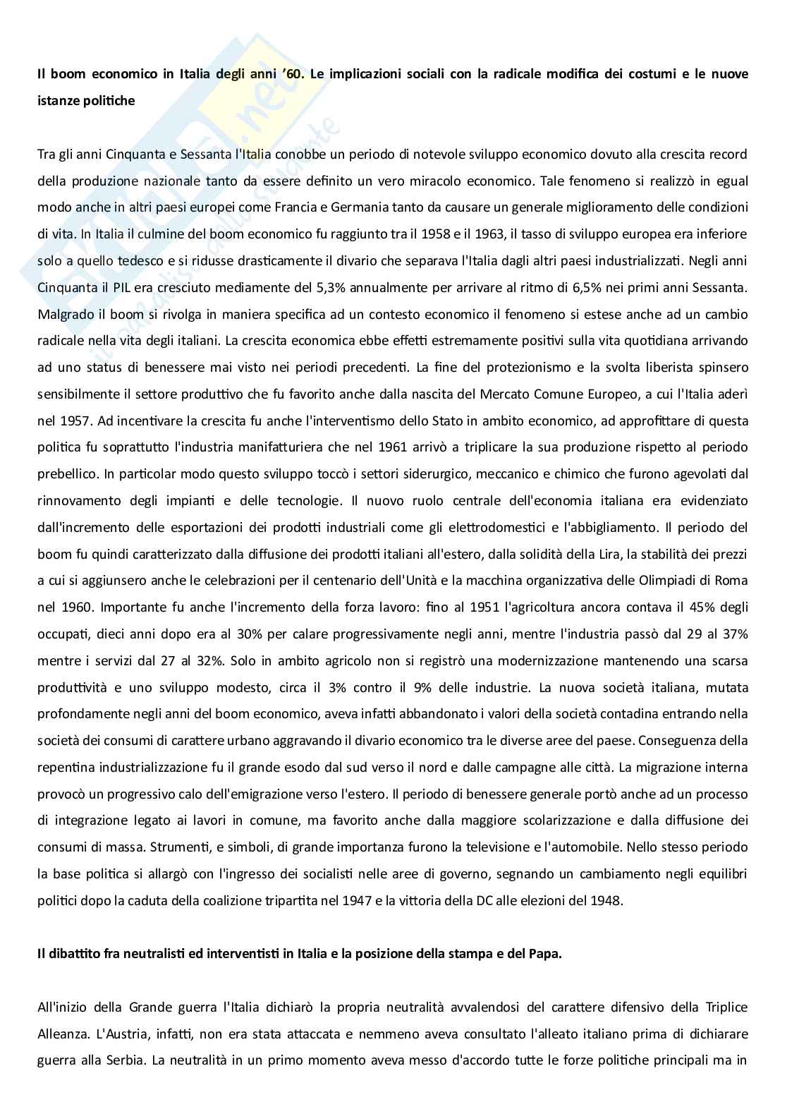 Domande Aperte Storia contemporanea  Pag. 11