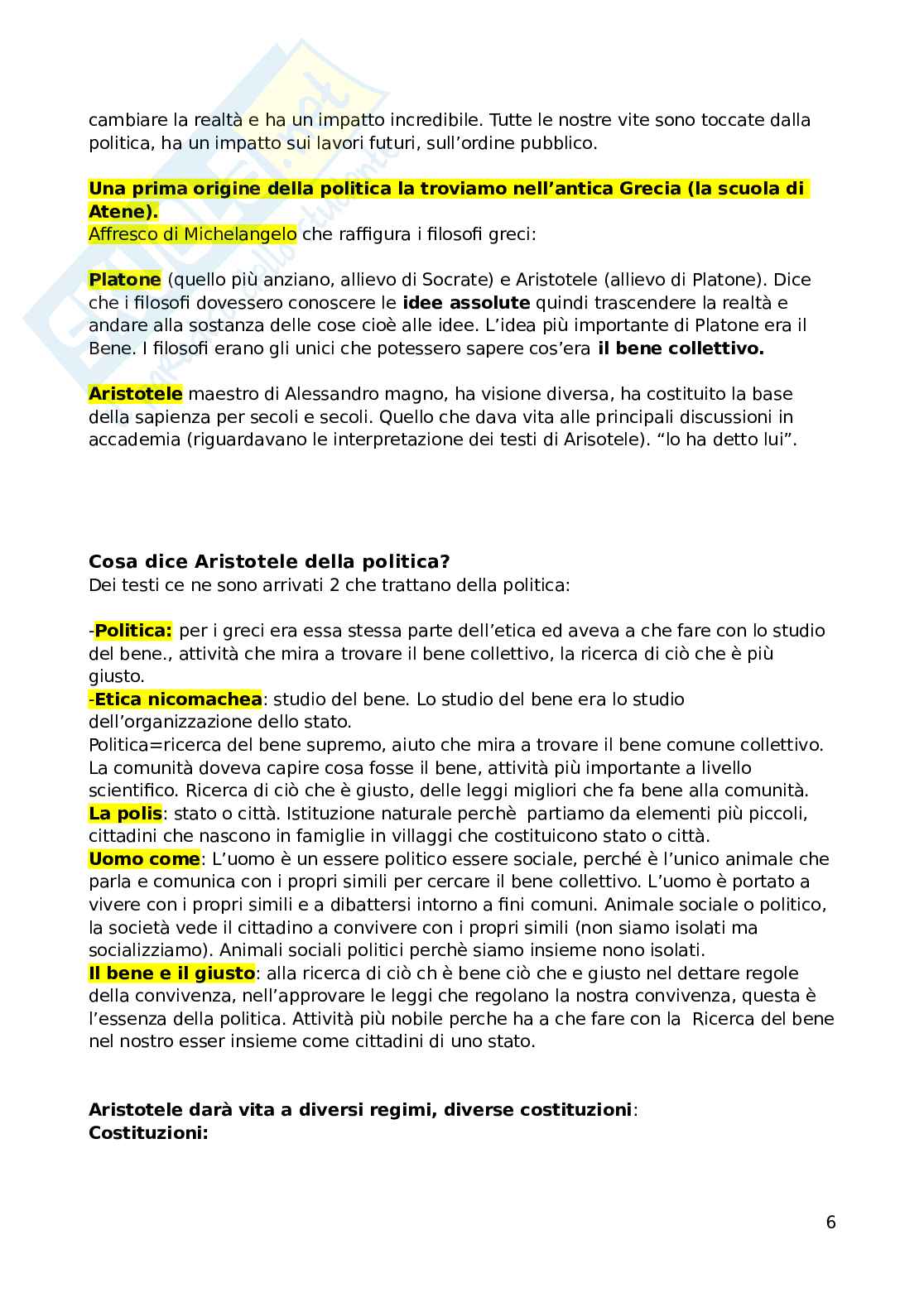 Appunti descrittivi di Comunicazione politica  Pag. 6