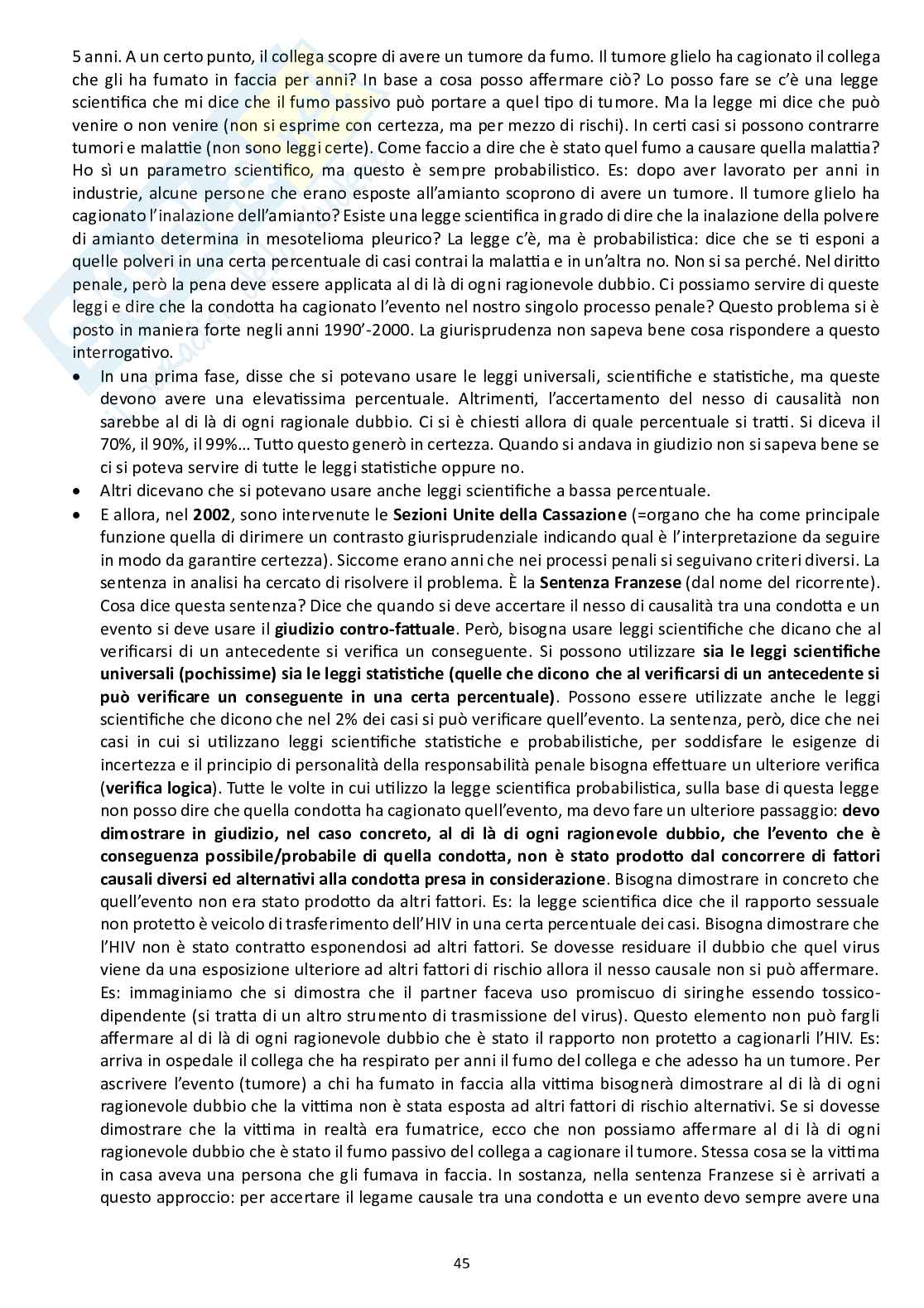 Appunti delle lezioni di diritto penale I concernenti gli elementi oggettivi e soggettivi del fatto tipico Pag. 11