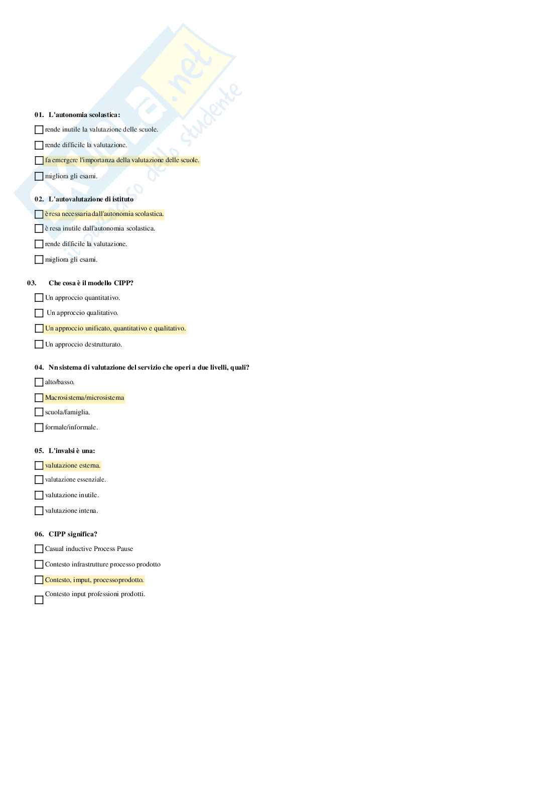 Docimologia - Appunto completo Pag. 11