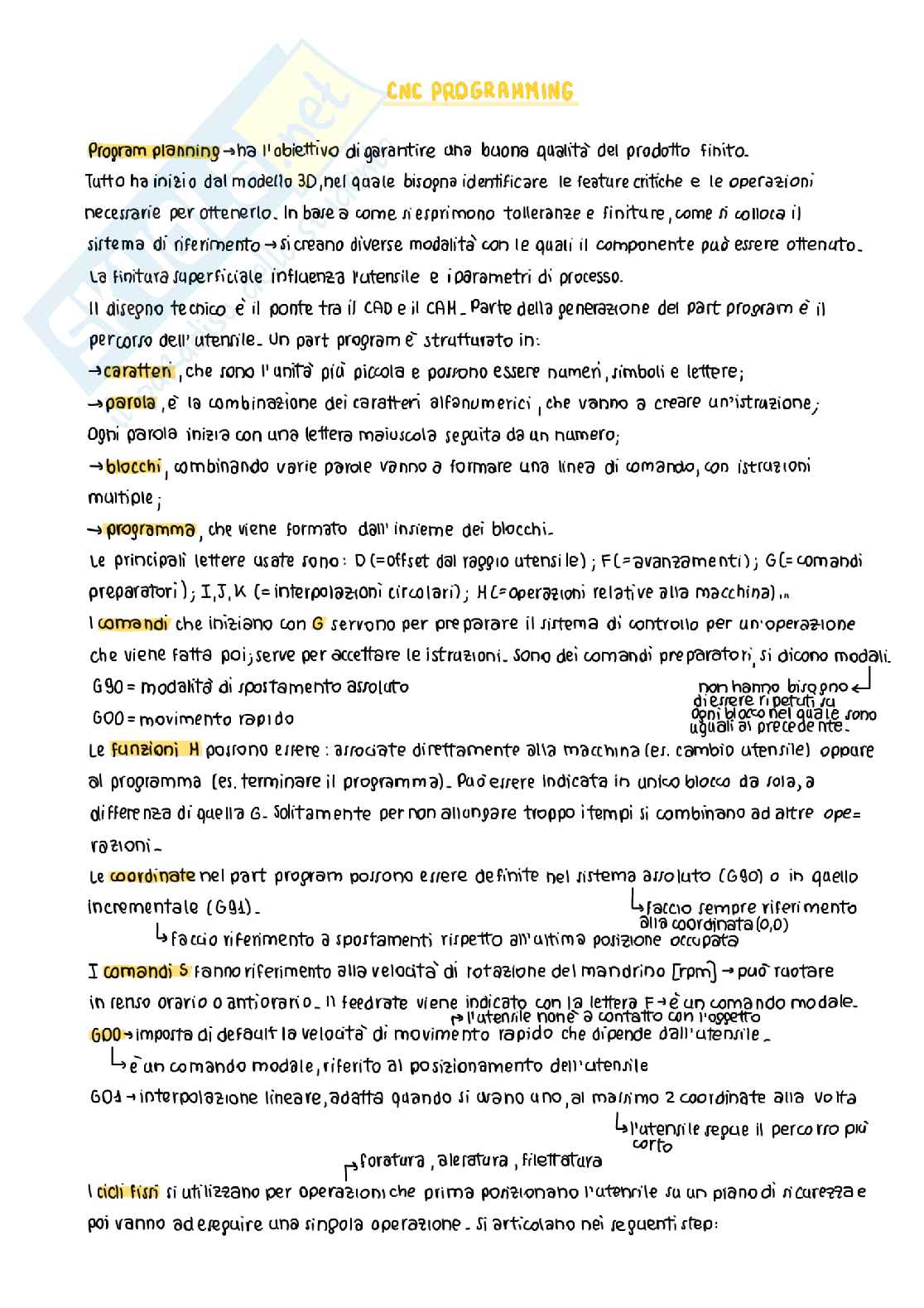 Seconda parte degli appunti di Digital Manufacturing Pag. 1