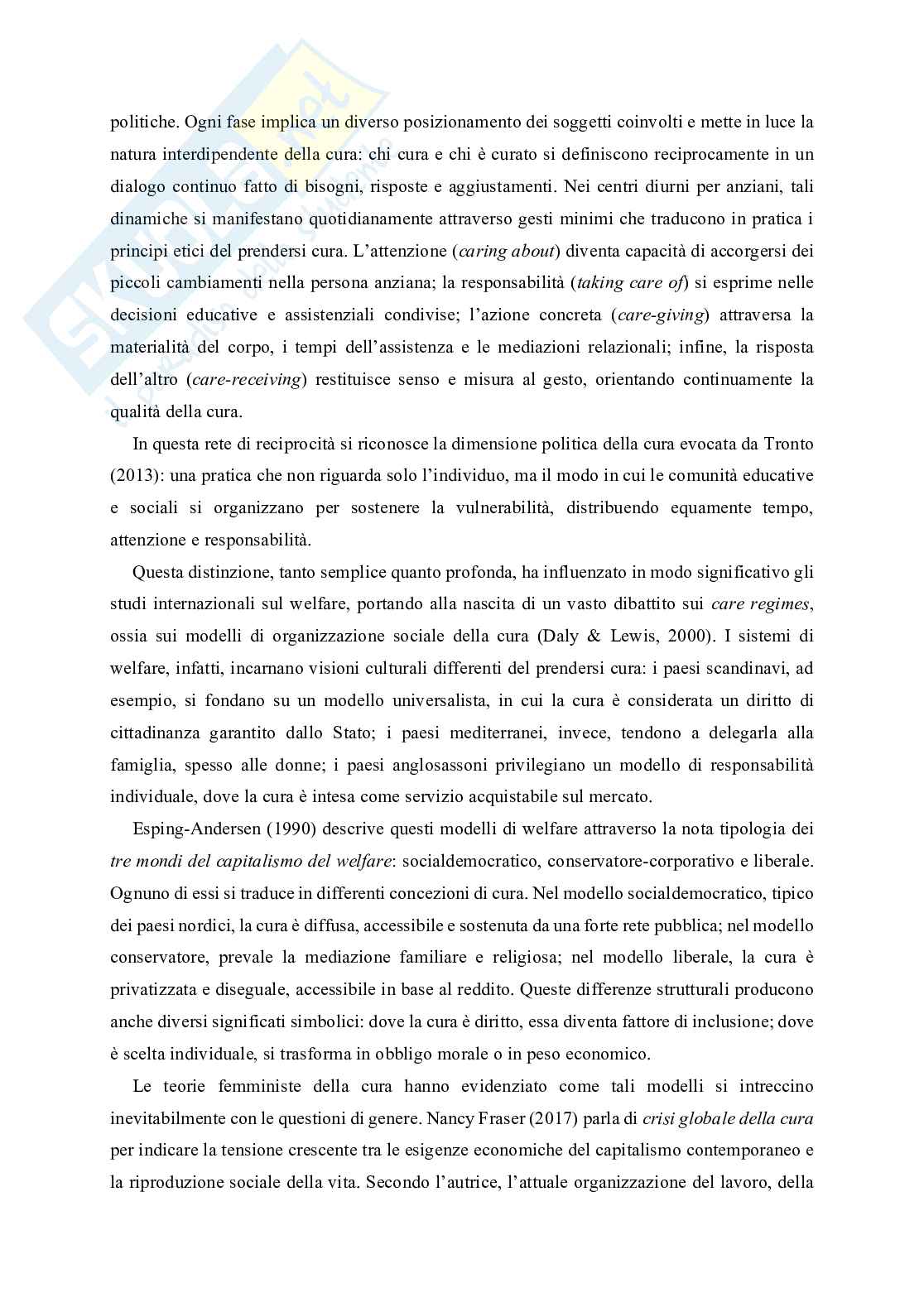 Trame della cura. relazioni, ruoli e narrazioni  nei centri diurni per anziani: uno studio etnografico tra educazione e welfare Pag. 16