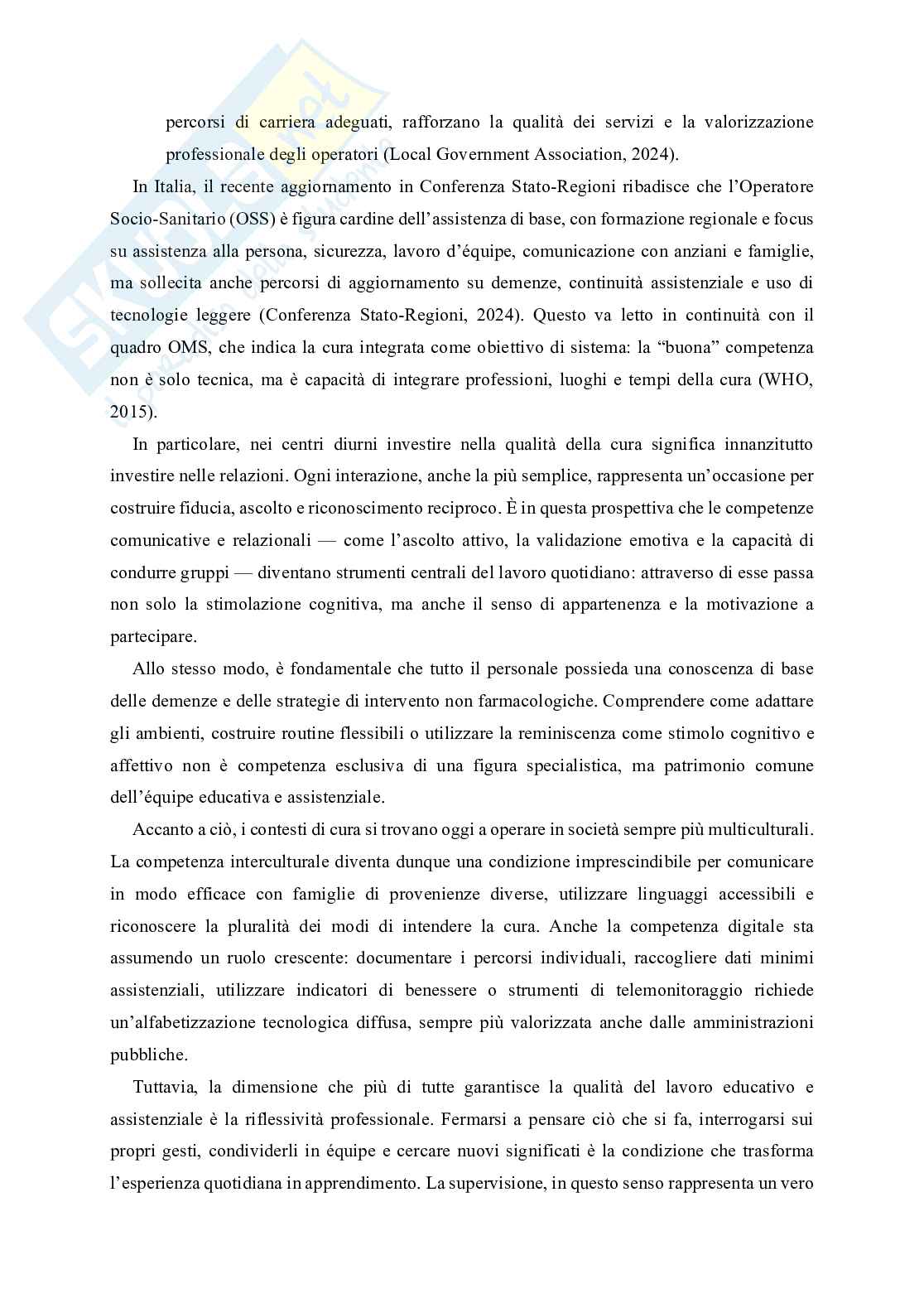 Trame della cura. relazioni, ruoli e narrazioni  nei centri diurni per anziani: uno studio etnografico tra educazione e welfare Pag. 61