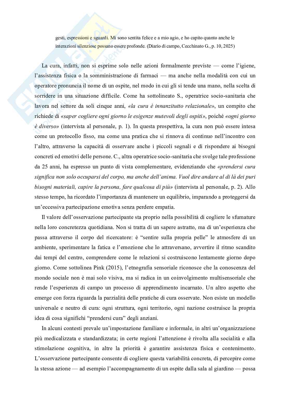 Trame della cura. relazioni, ruoli e narrazioni  nei centri diurni per anziani: uno studio etnografico tra educazione e welfare Pag. 71