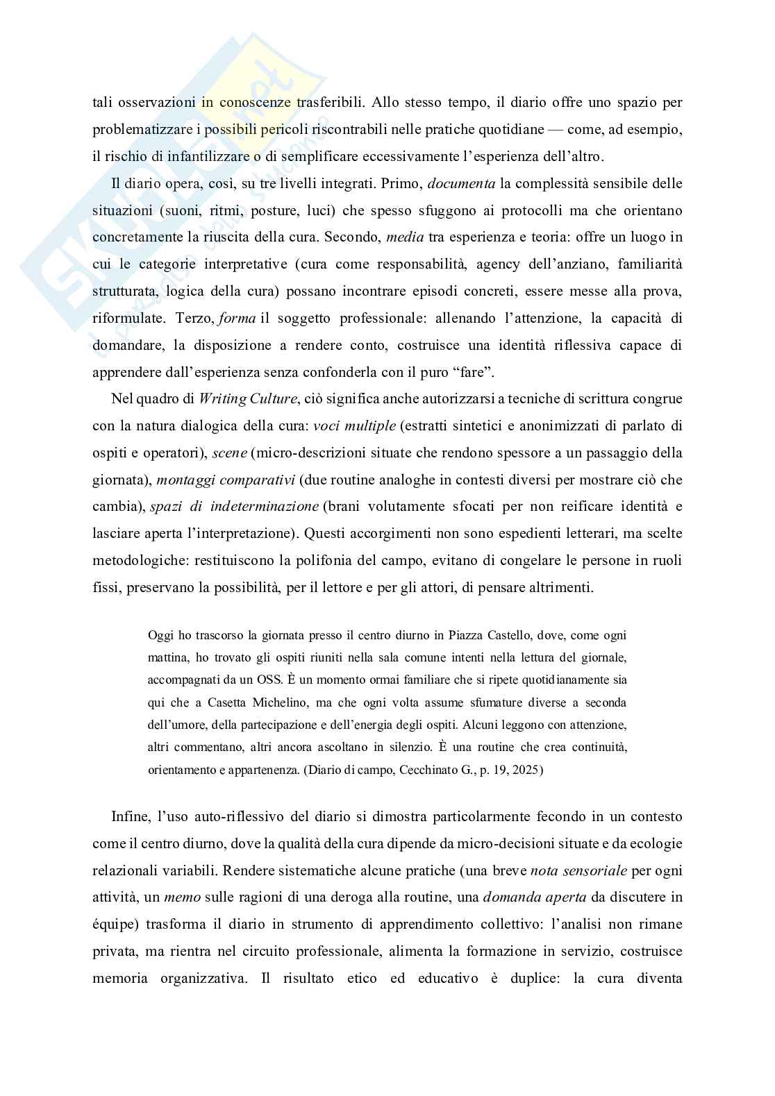 Trame della cura. relazioni, ruoli e narrazioni  nei centri diurni per anziani: uno studio etnografico tra educazione e welfare Pag. 81