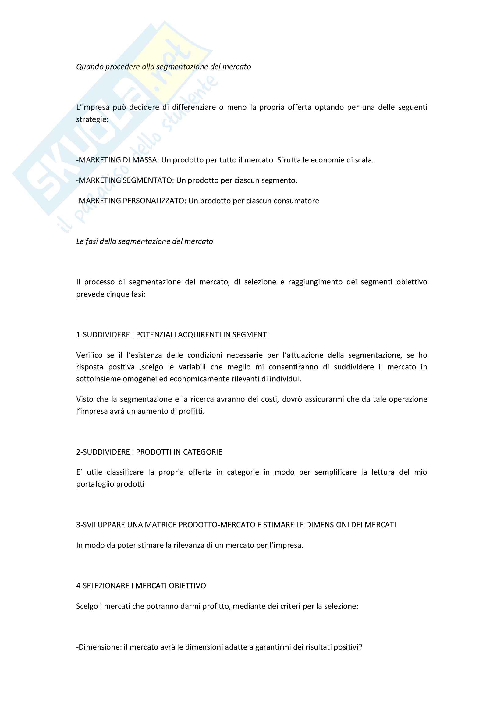 Marketing, Riassunto Pag. 16