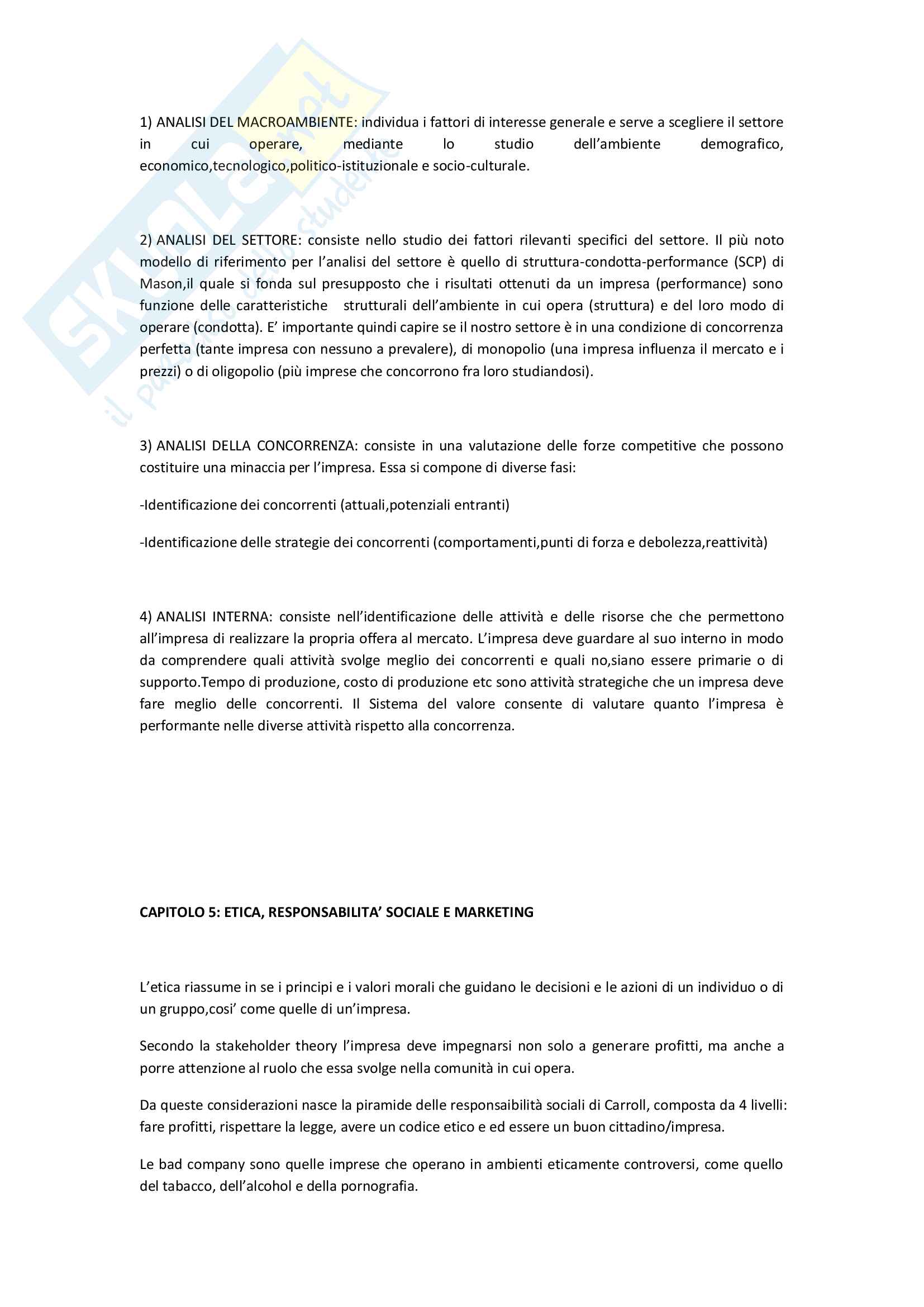 Marketing, Riassunto Pag. 6
