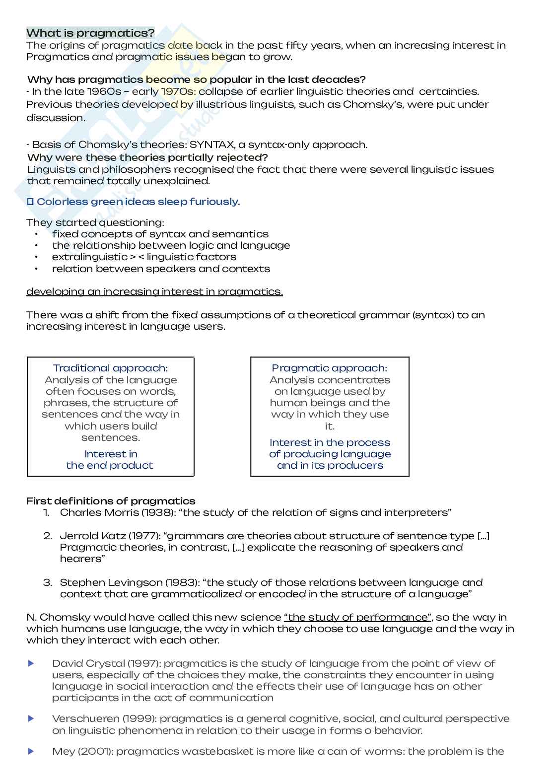 English linguistics for tourism and commerce, Lingua inglese 3 Pag. 2