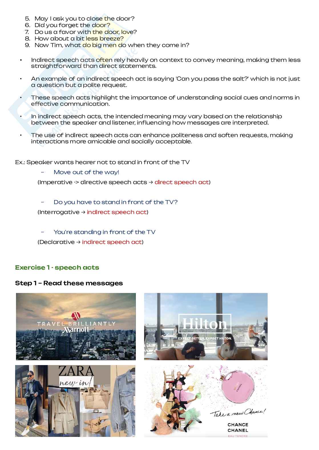English linguistics for tourism and commerce, Lingua inglese 3 Pag. 36
